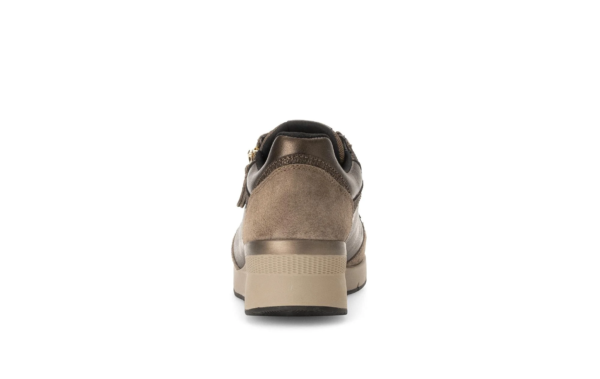 Baskets marron en cuir lisse - Image 4