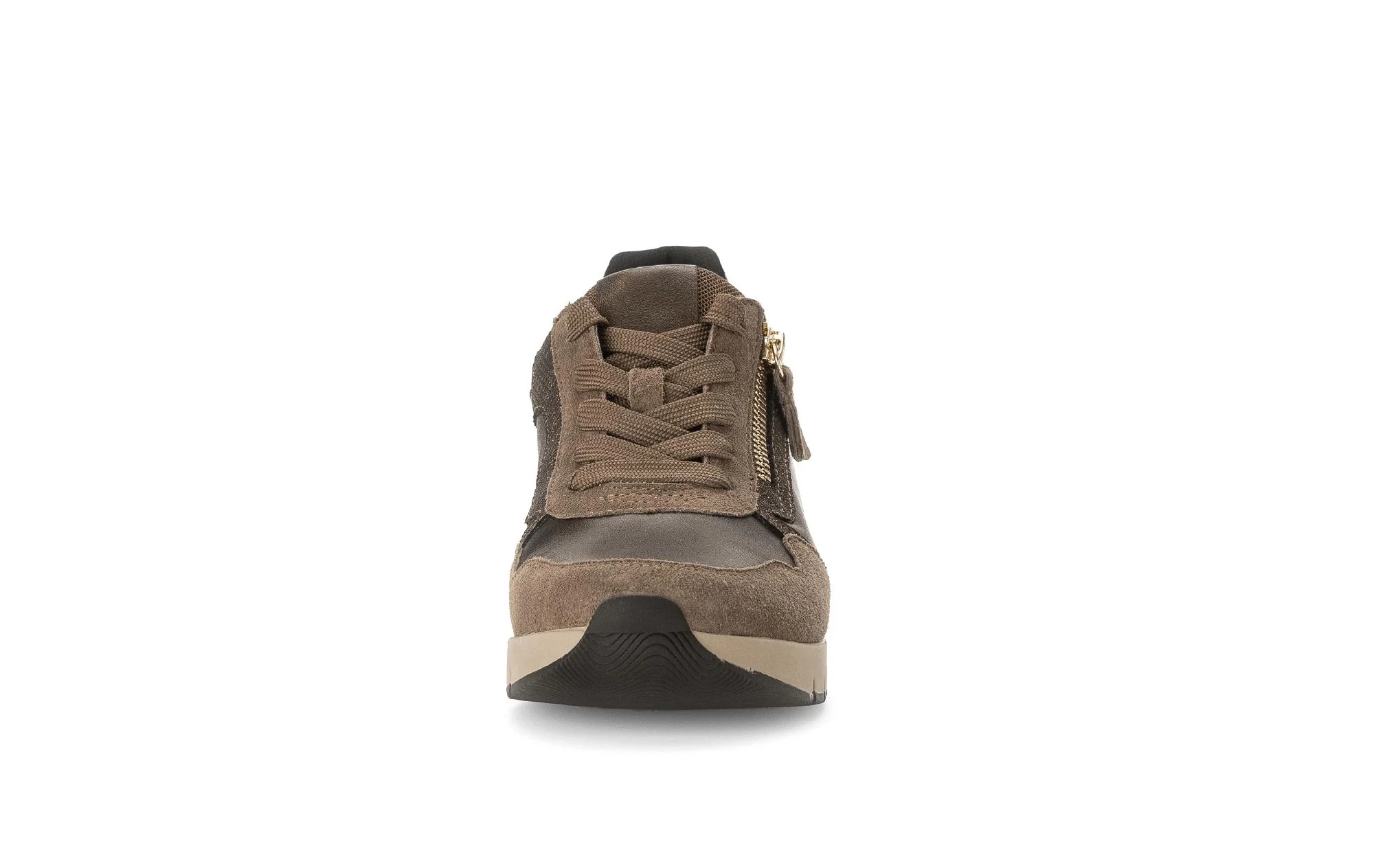 Baskets marron en cuir lisse - Image 5