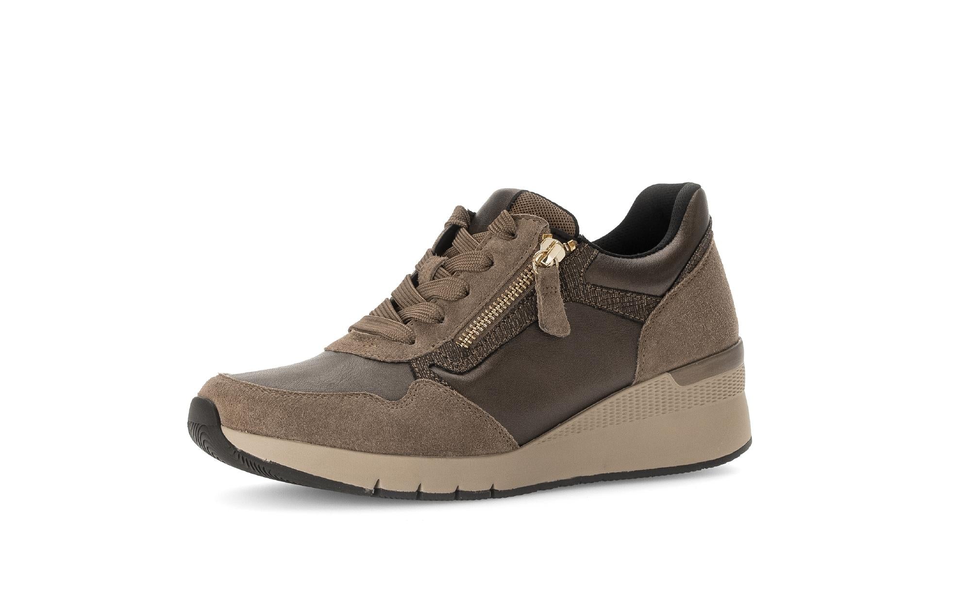 Baskets marron en cuir lisse - Image 6
