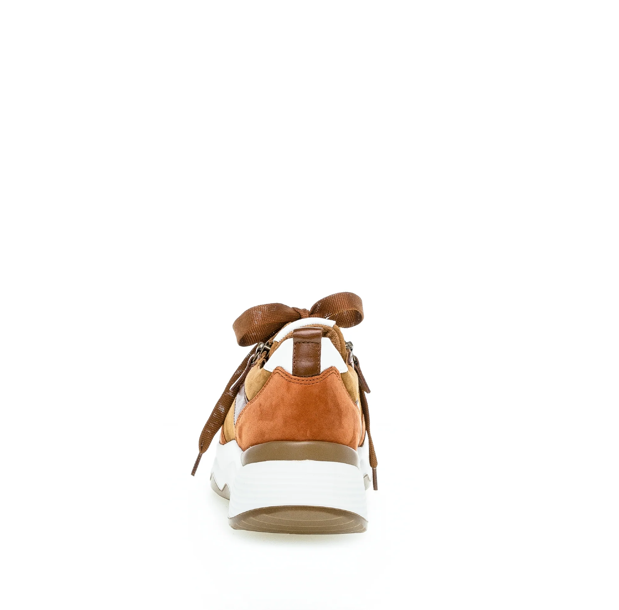 Baskets marron en cuir lisse - Image 6