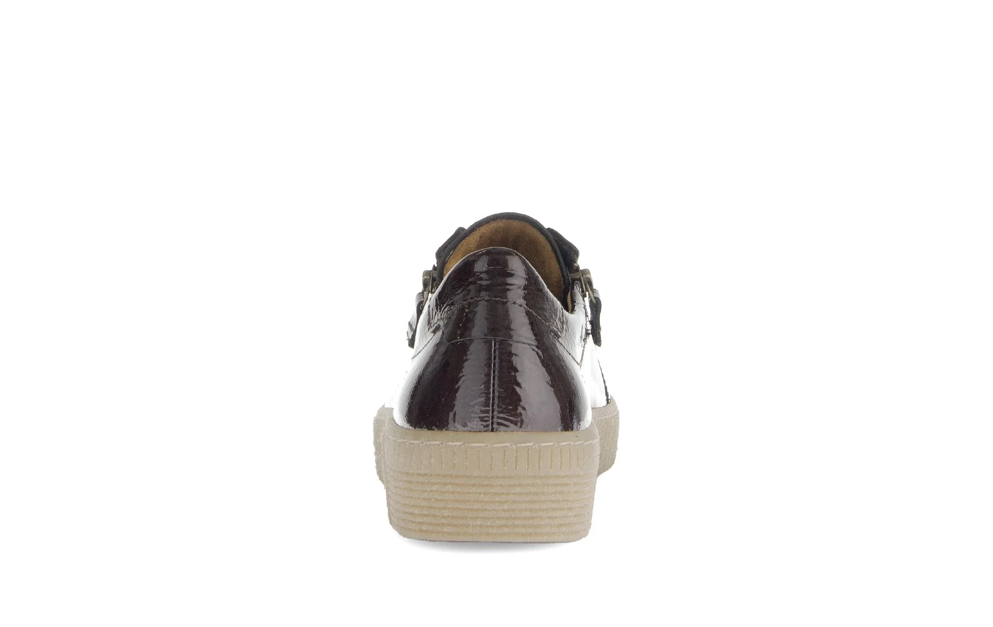 Baskets marron en cuir vernis - Image 4