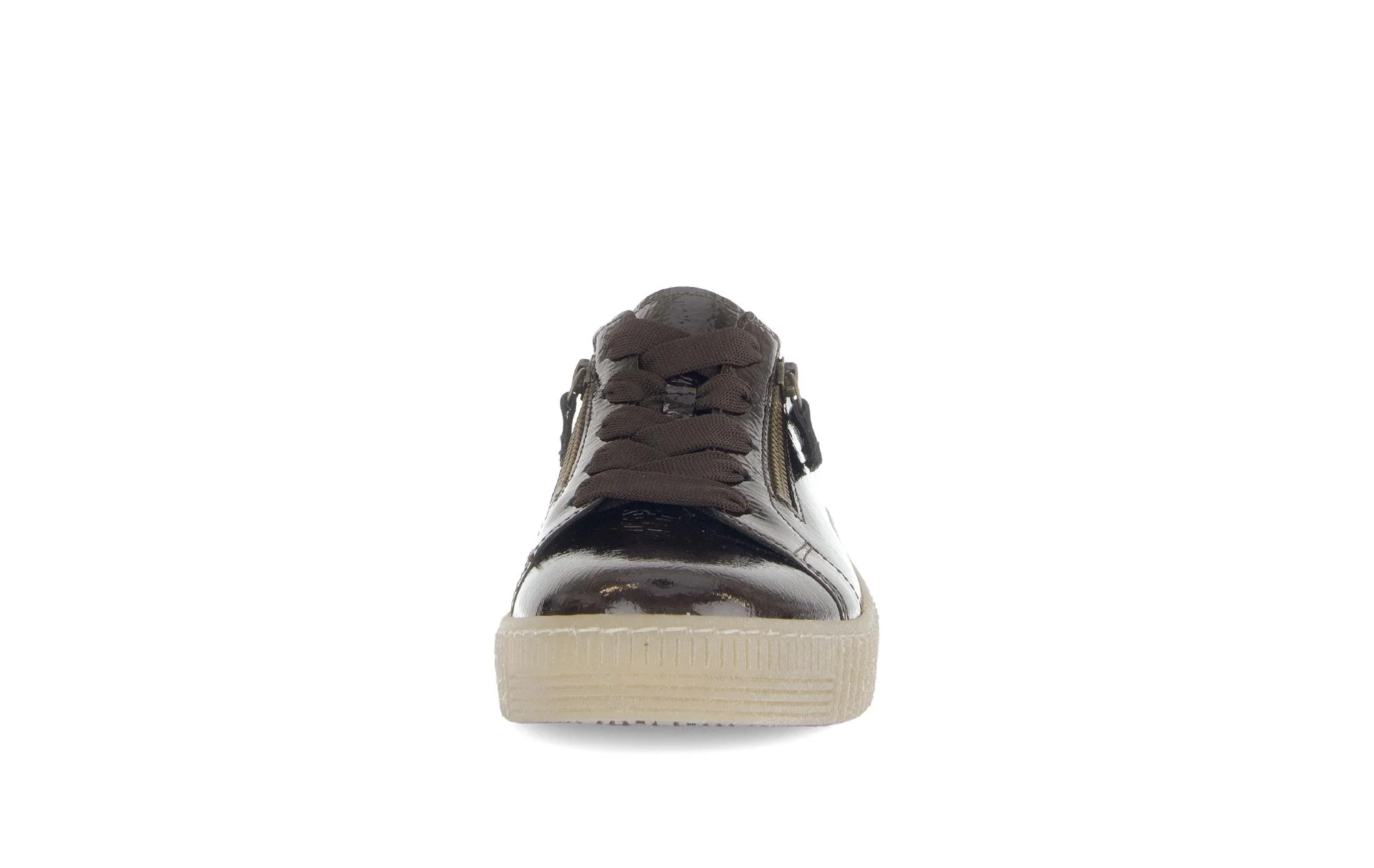 Baskets marron en cuir vernis - Image 5