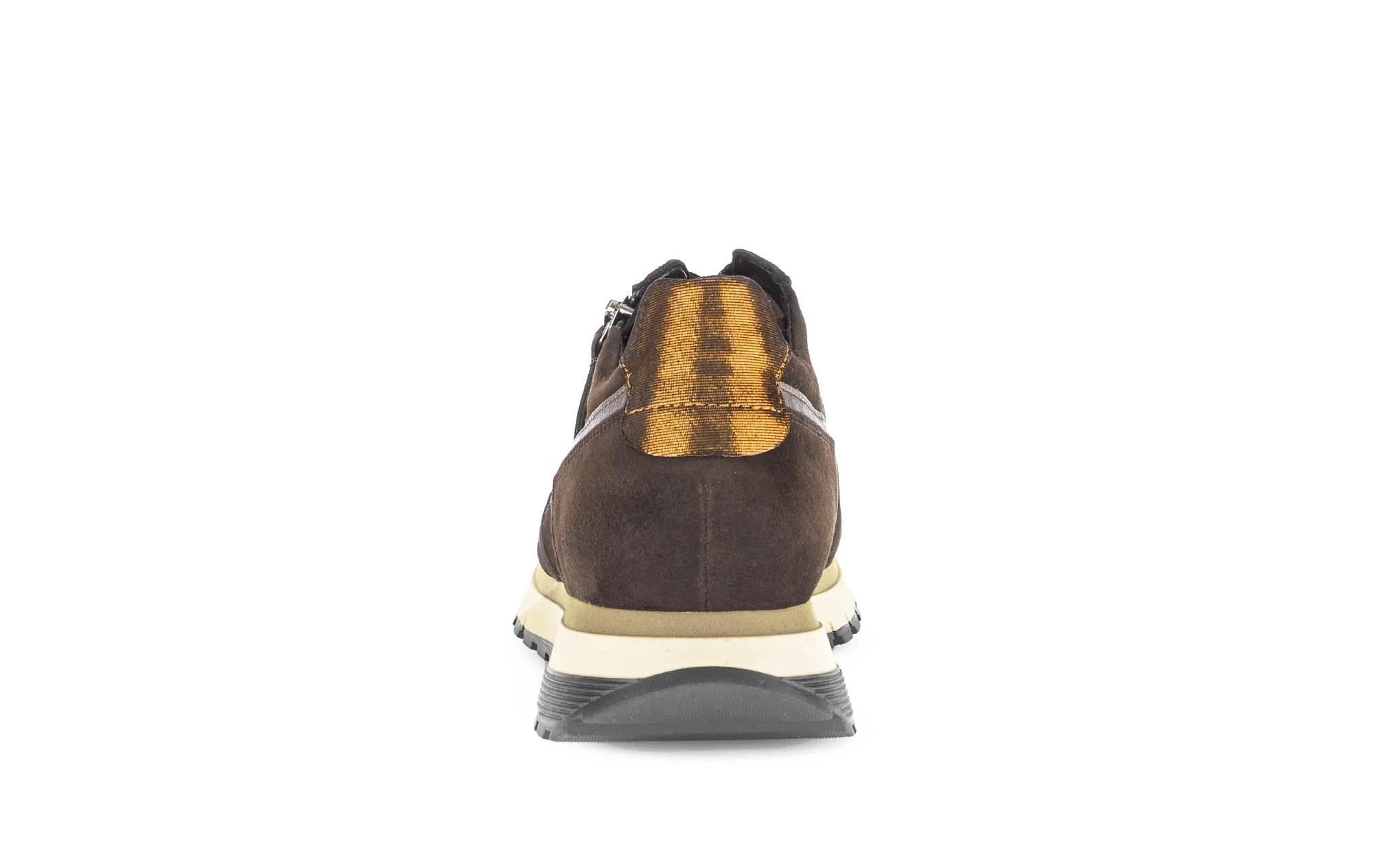 Baskets marrons en combinaison cuirs - Image 4