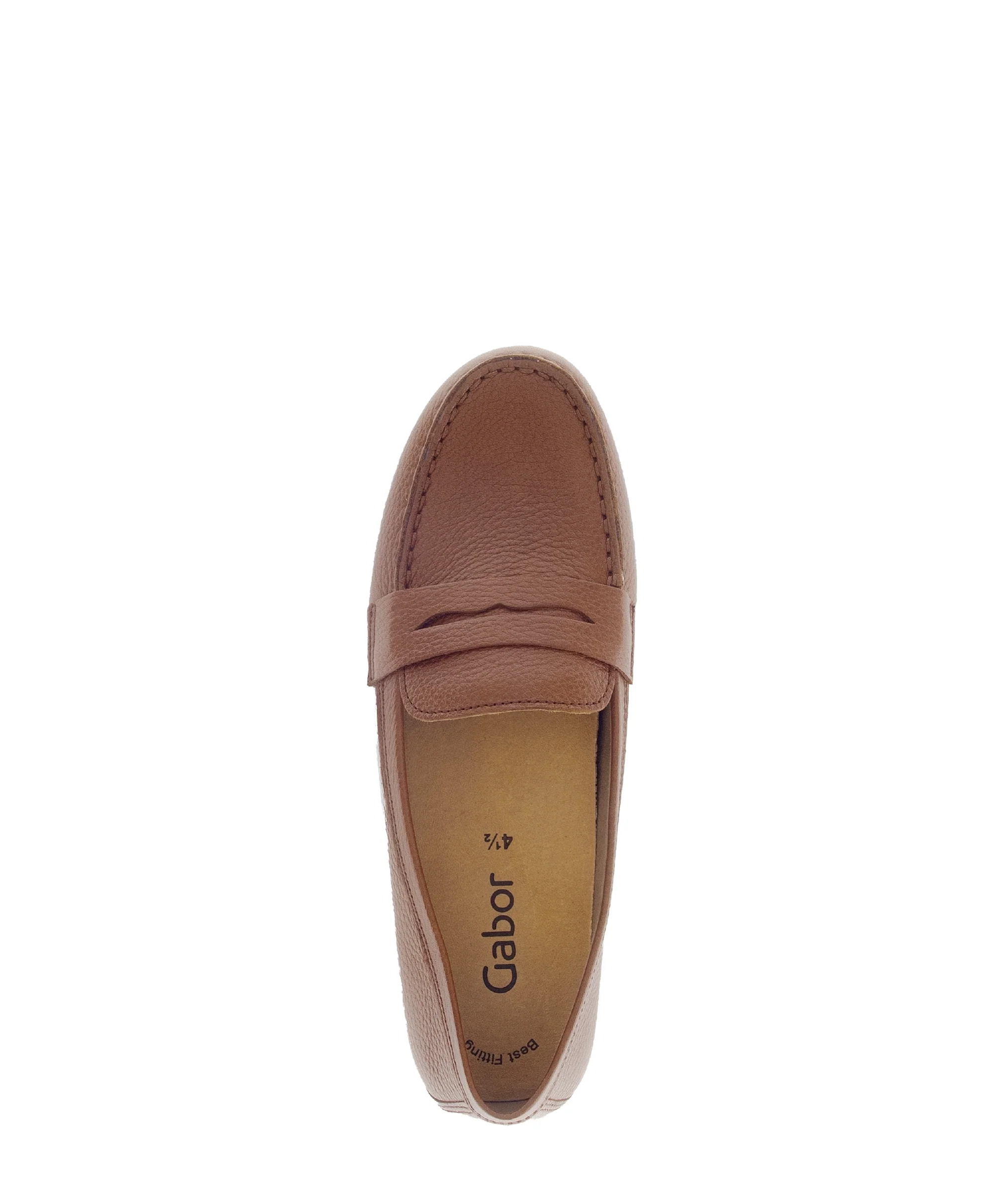 Mocassins marrons en cuir - Image 3