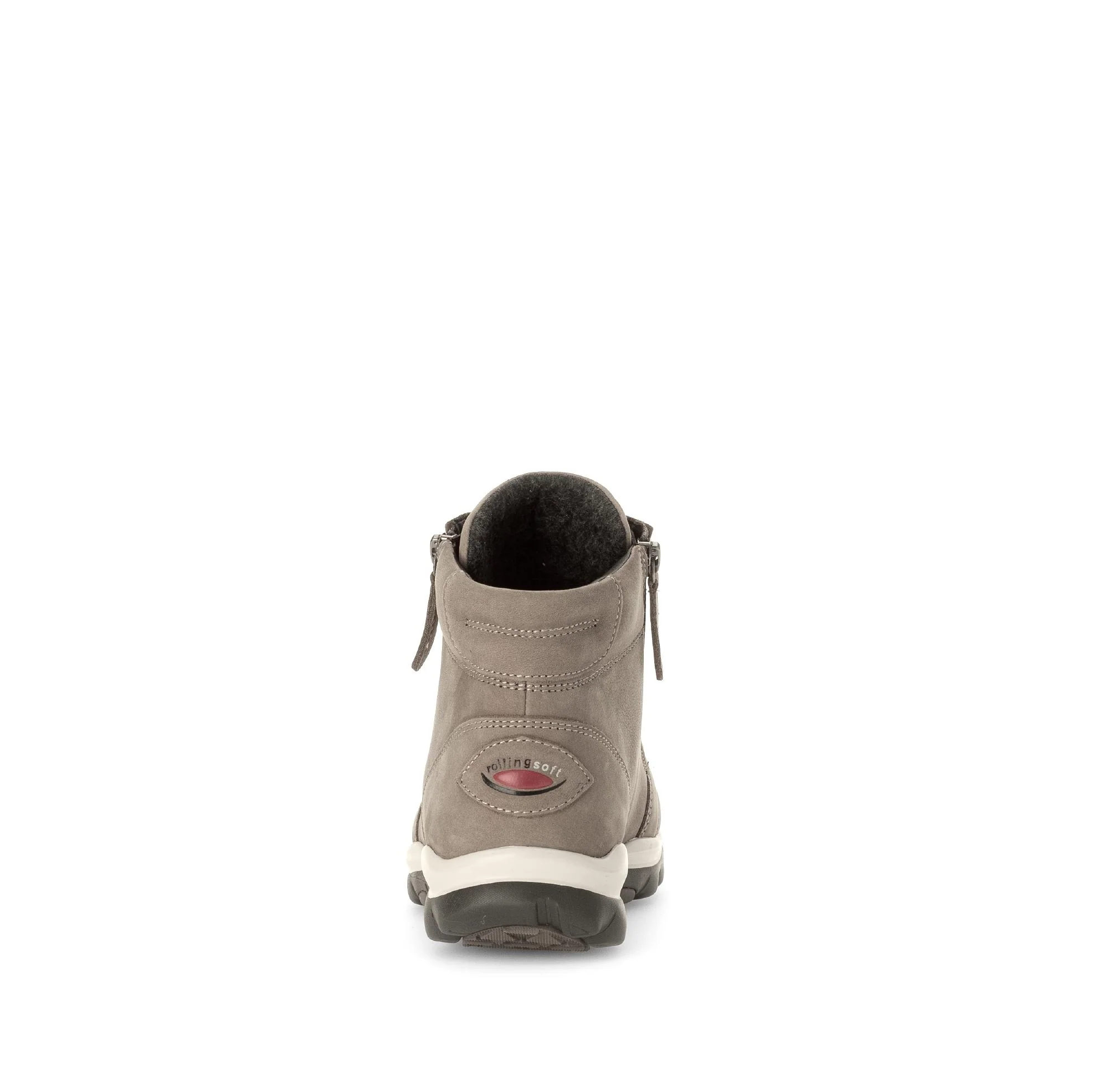 Baskets montantes beiges en cuir - Image 4