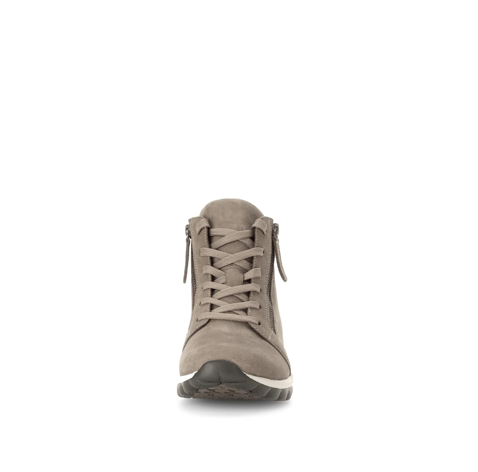 Baskets montantes beiges en cuir - Image 5