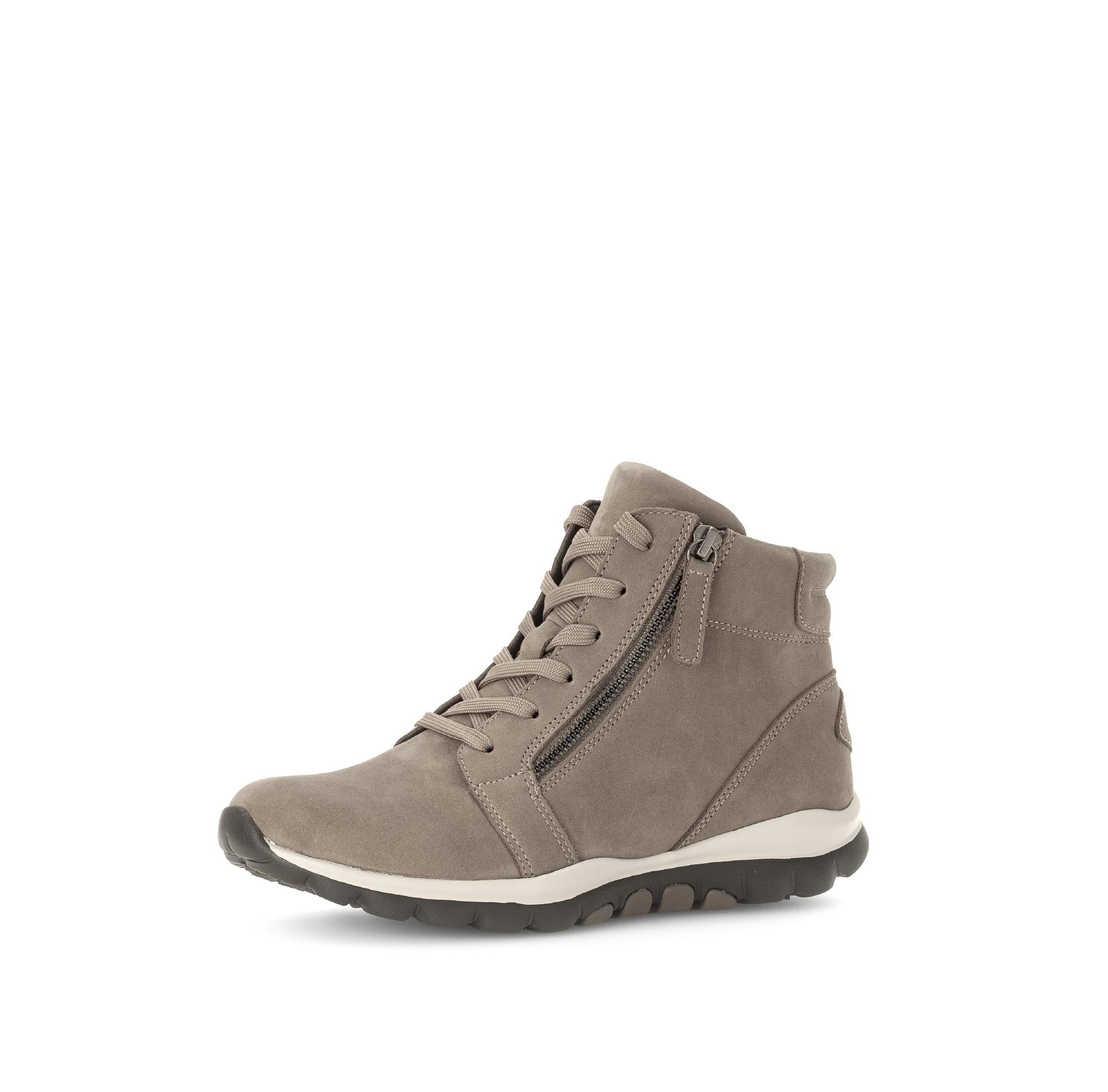 Baskets montantes beiges en cuir - Image 6