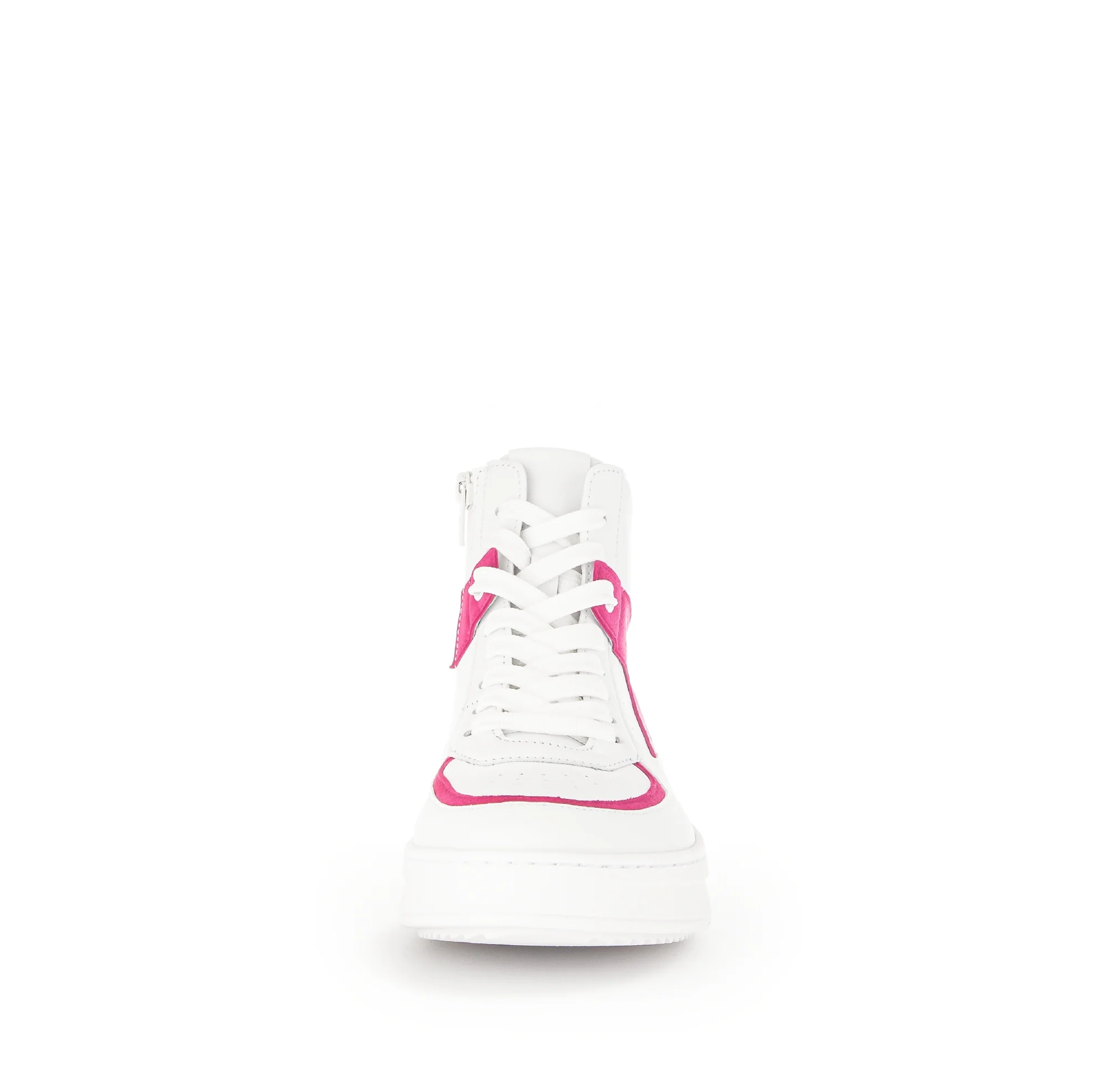 Baskets montantes blanches en cuir - Image 3