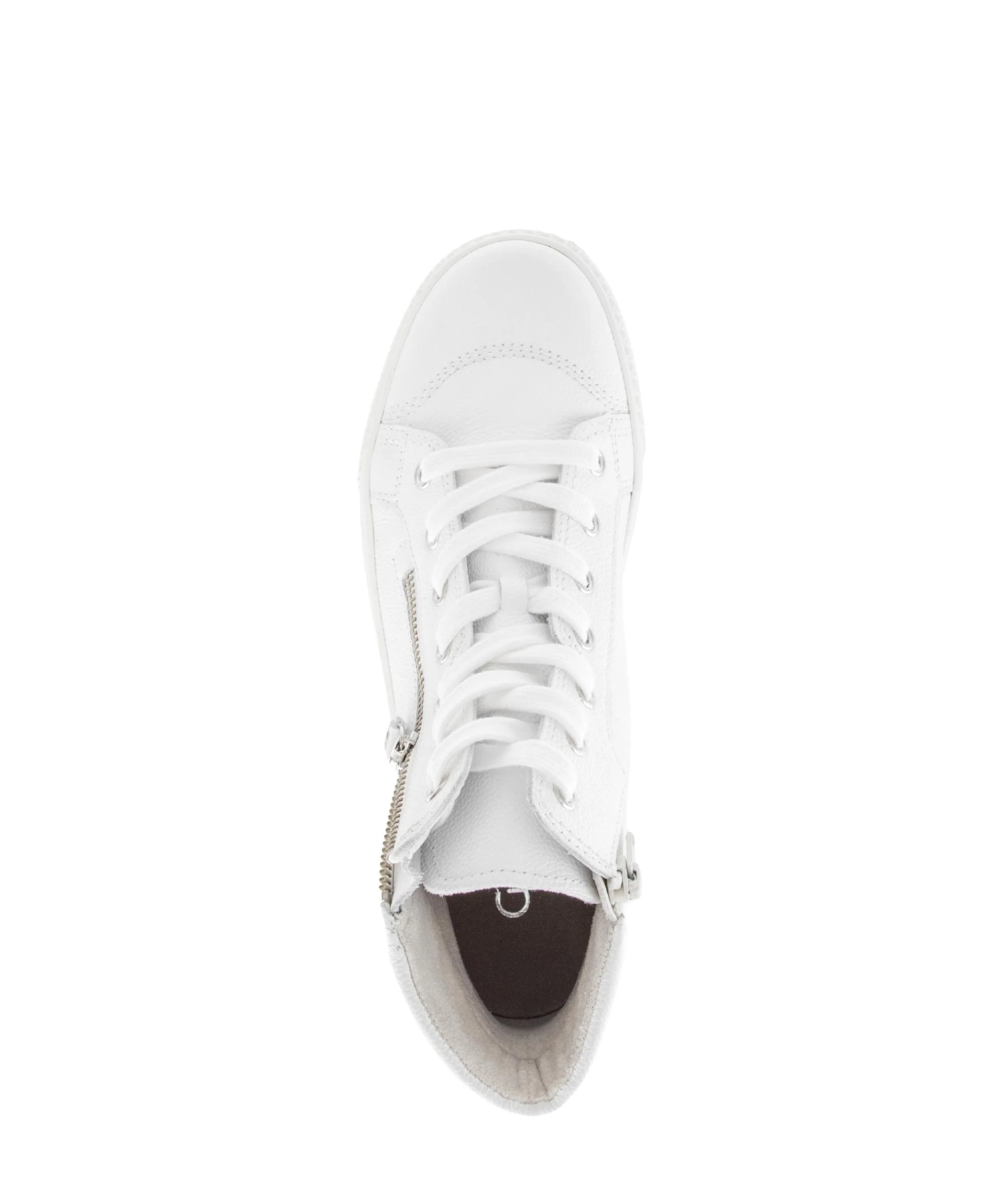 Baskets montantes blanches en cuir - Image 3