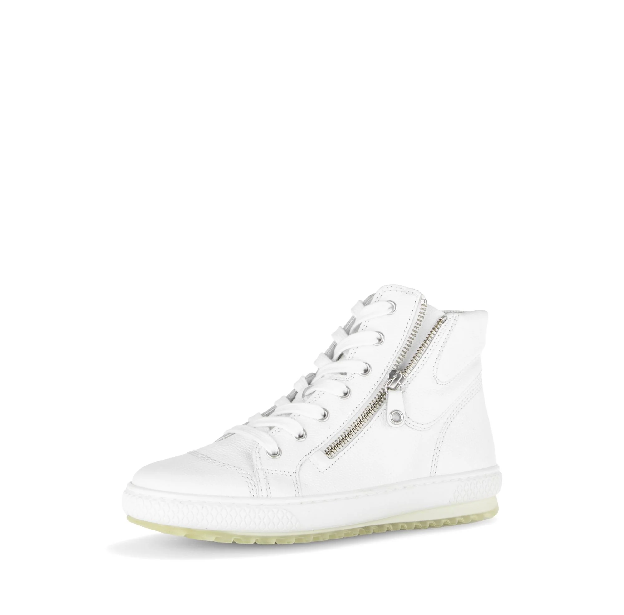 Baskets montantes blanches en cuir - Image 6