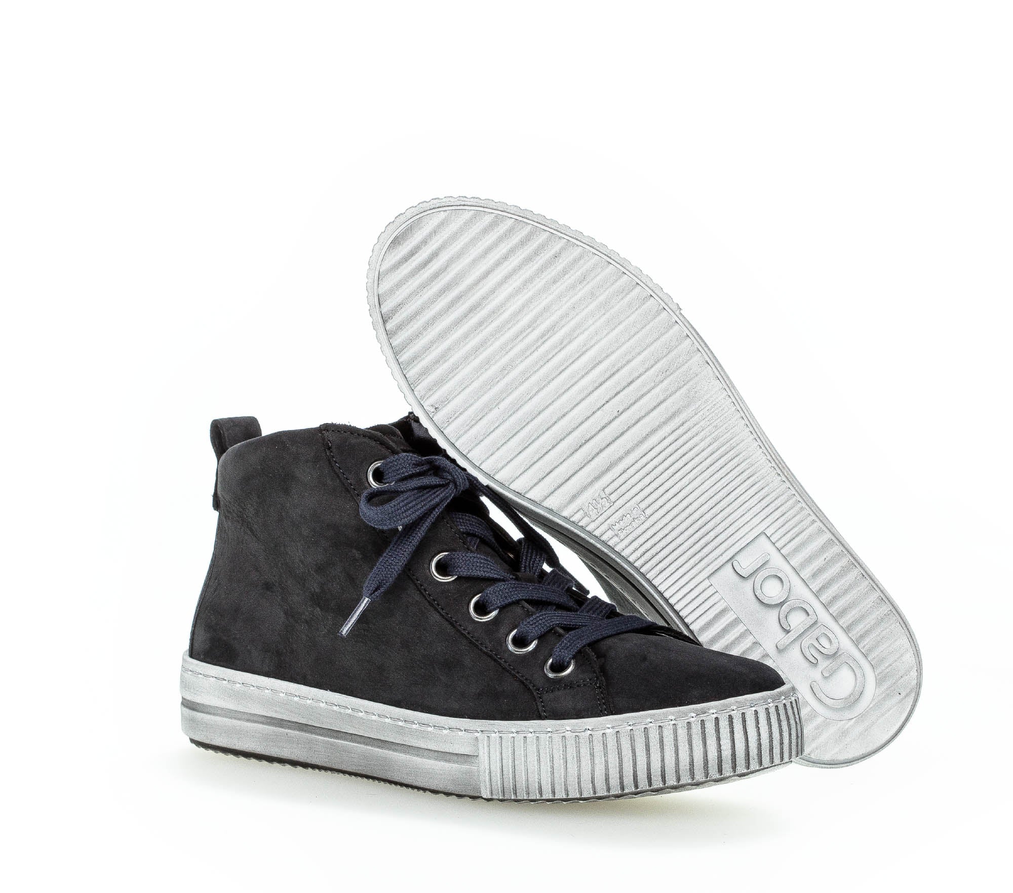 Baskets montantes bleues en nubuck - Image 3