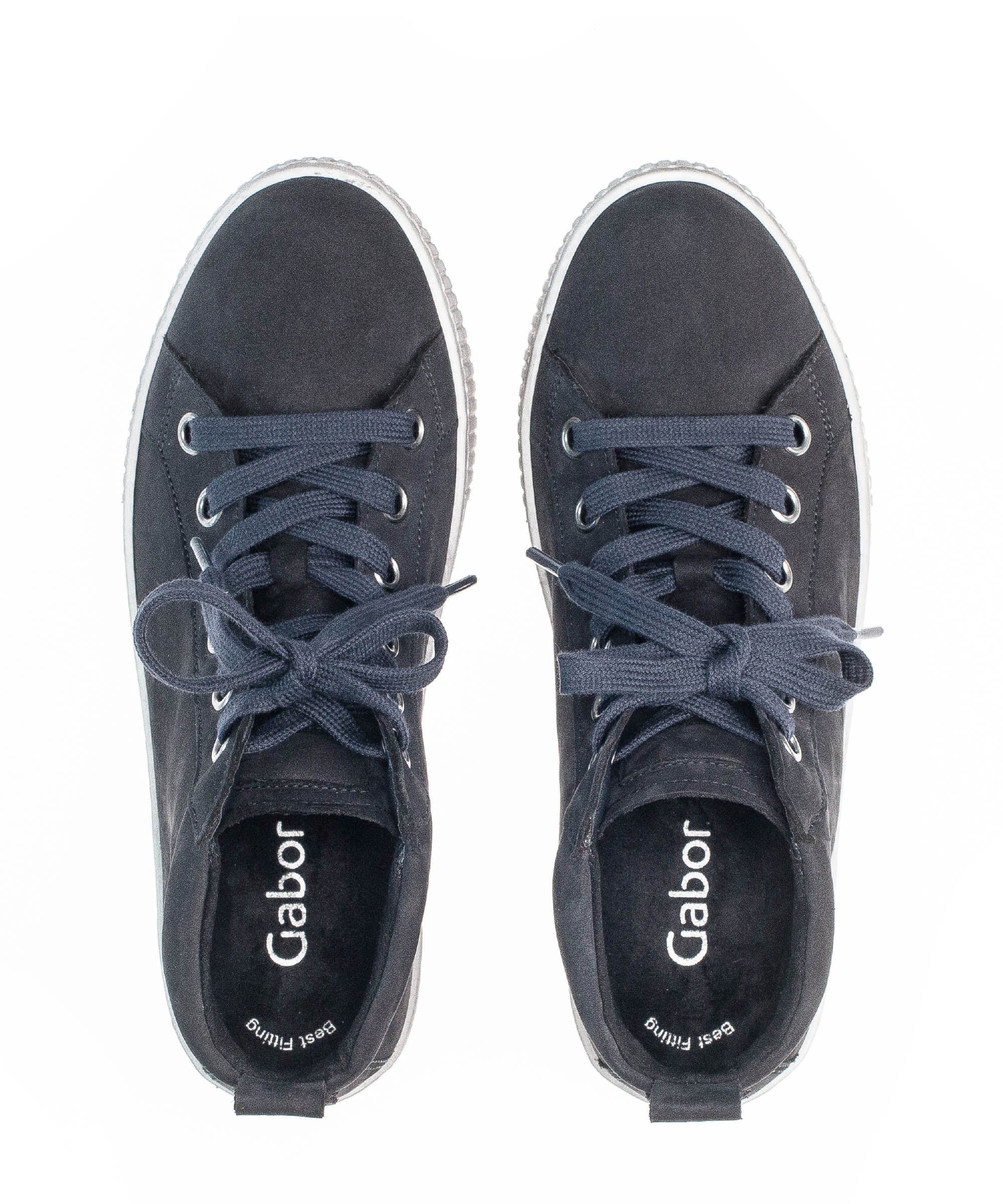 Baskets montantes bleues en nubuck - Image 4