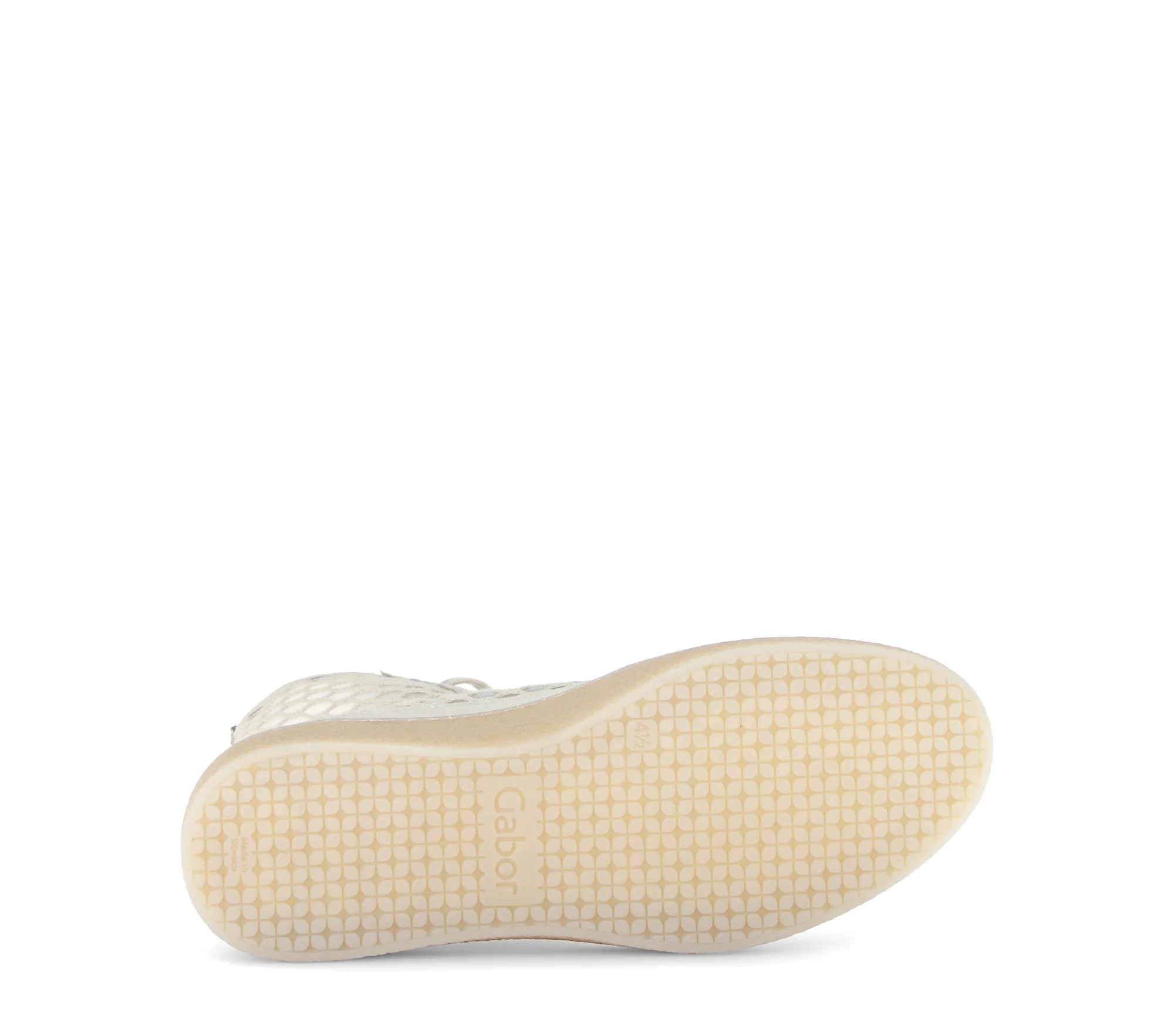 Baskets montantes crème en cuir - Image 7