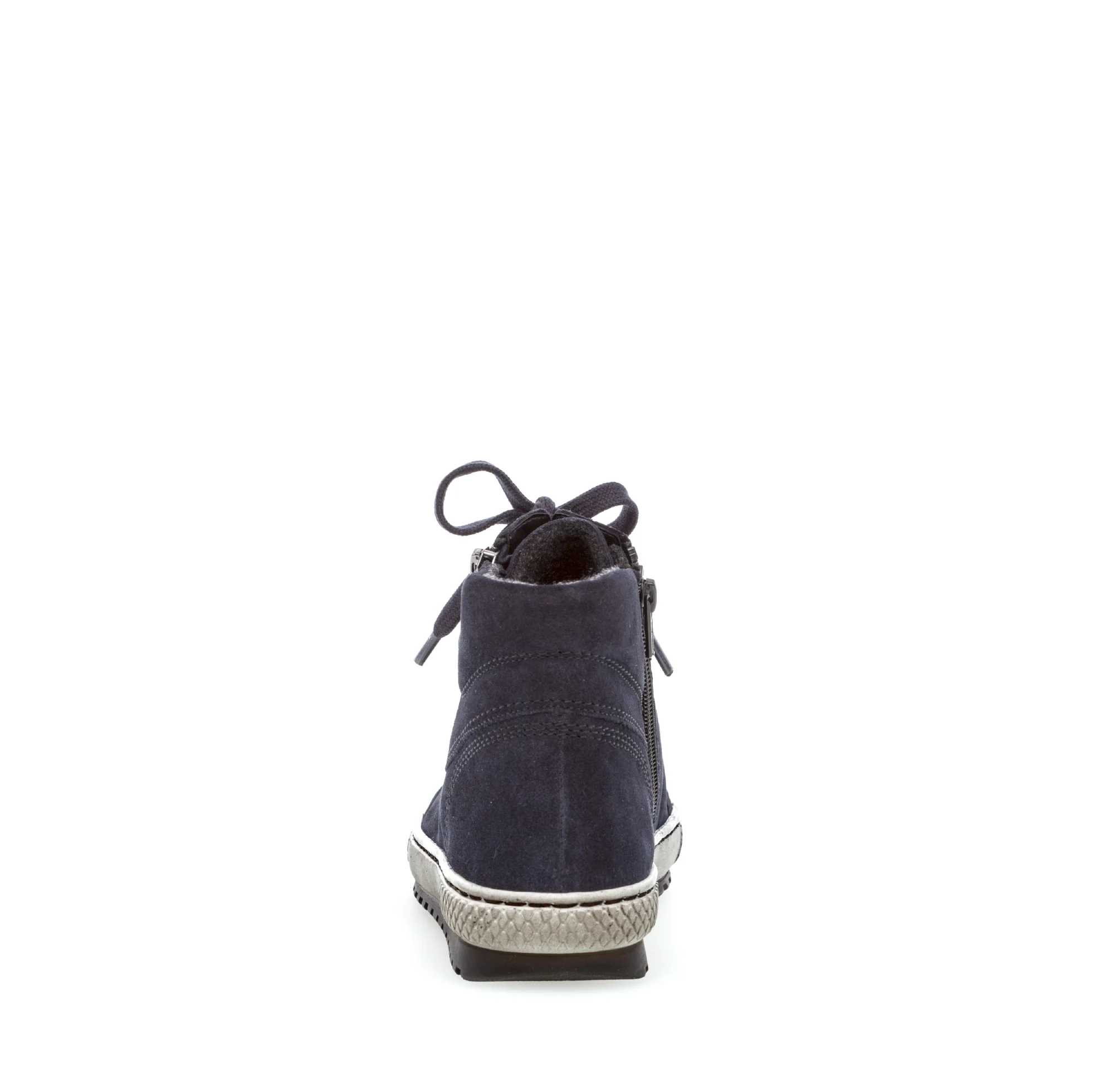 Baskets montantes marine en velours - Image 6