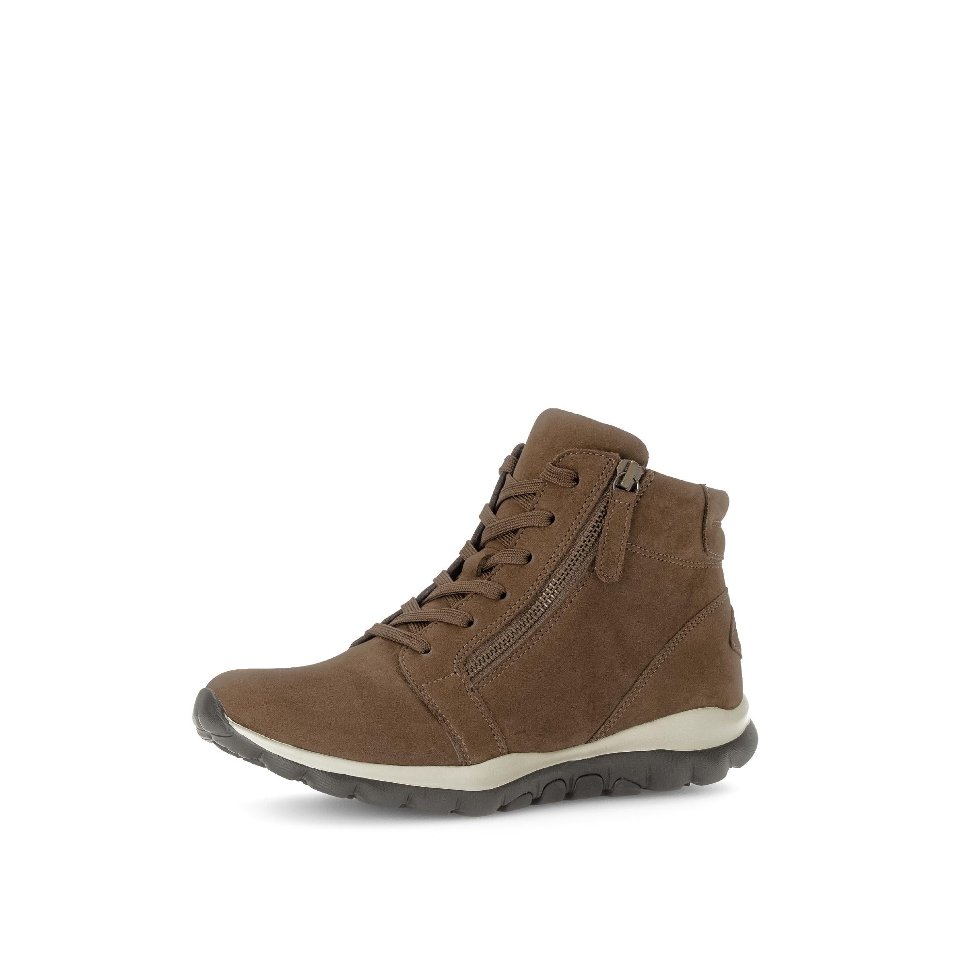 Baskets montantes marron en cuir - Image 6