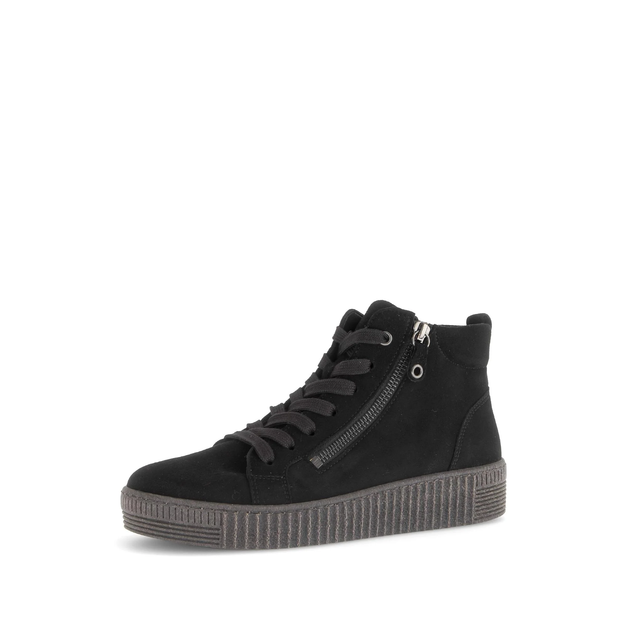 Baskets montantes noires en cuir - Image 6
