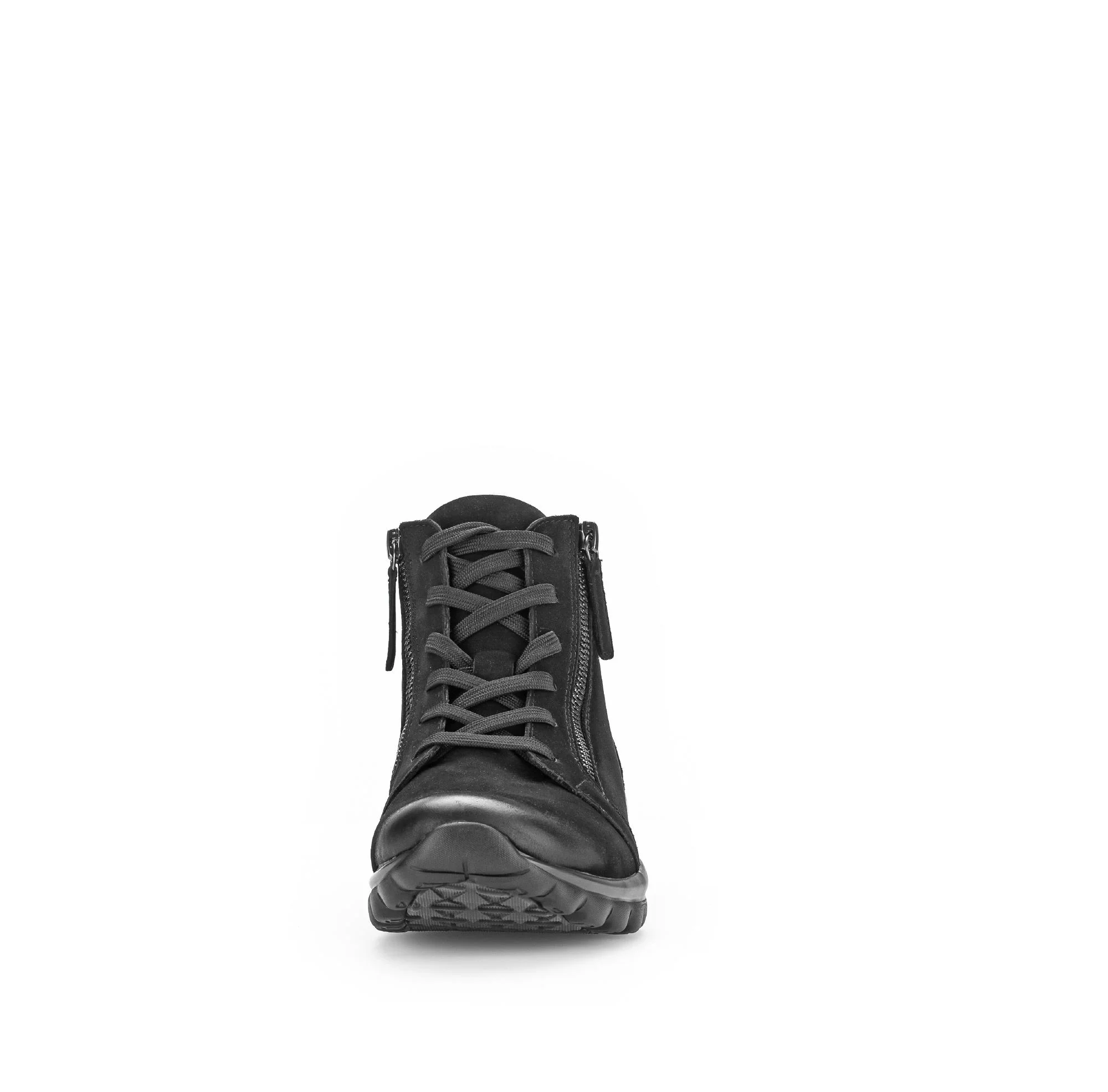 Baskets montantes noires en cuir gras - Image 5
