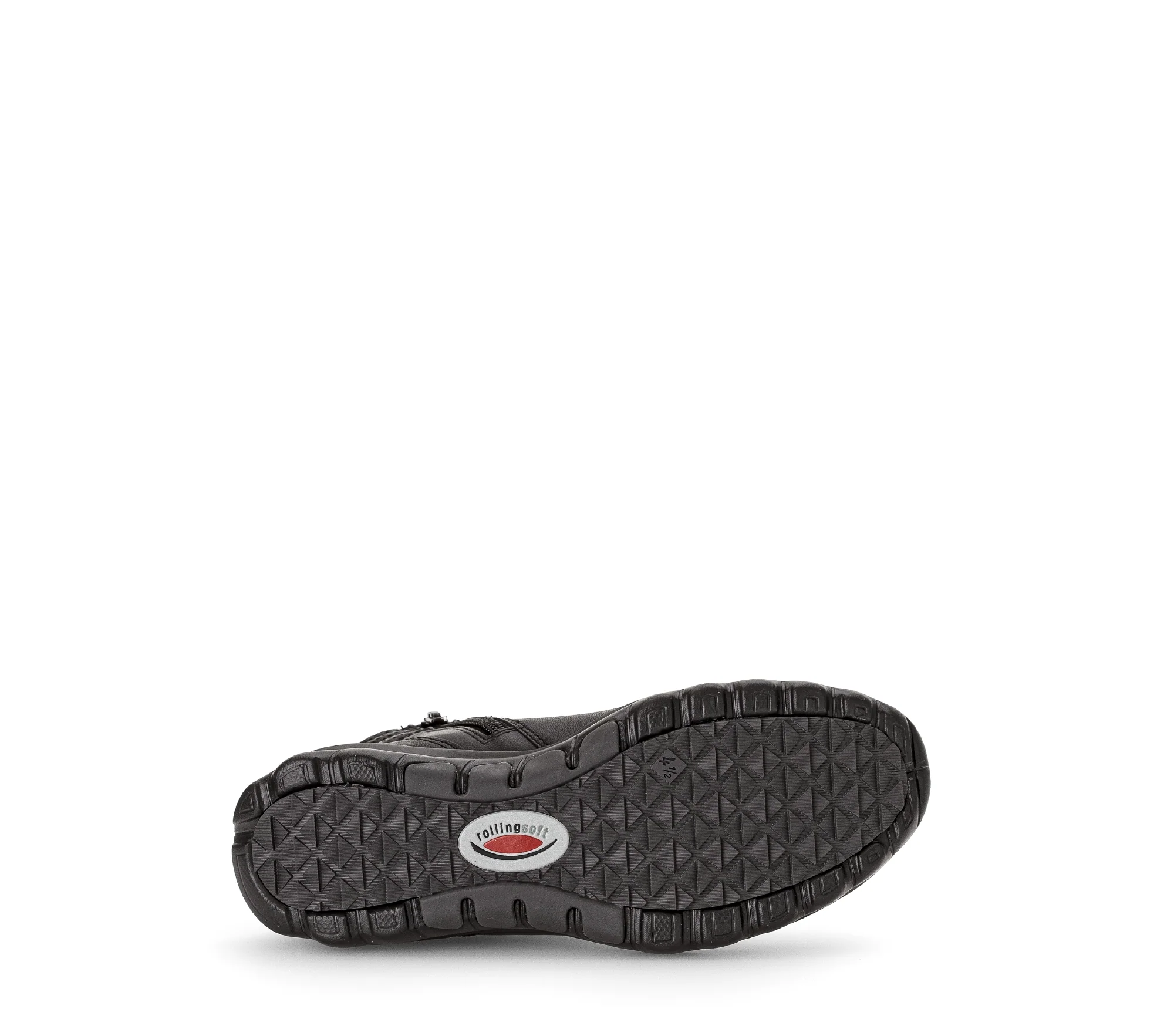 Baskets montantes noires en cuir lisse - Image 5