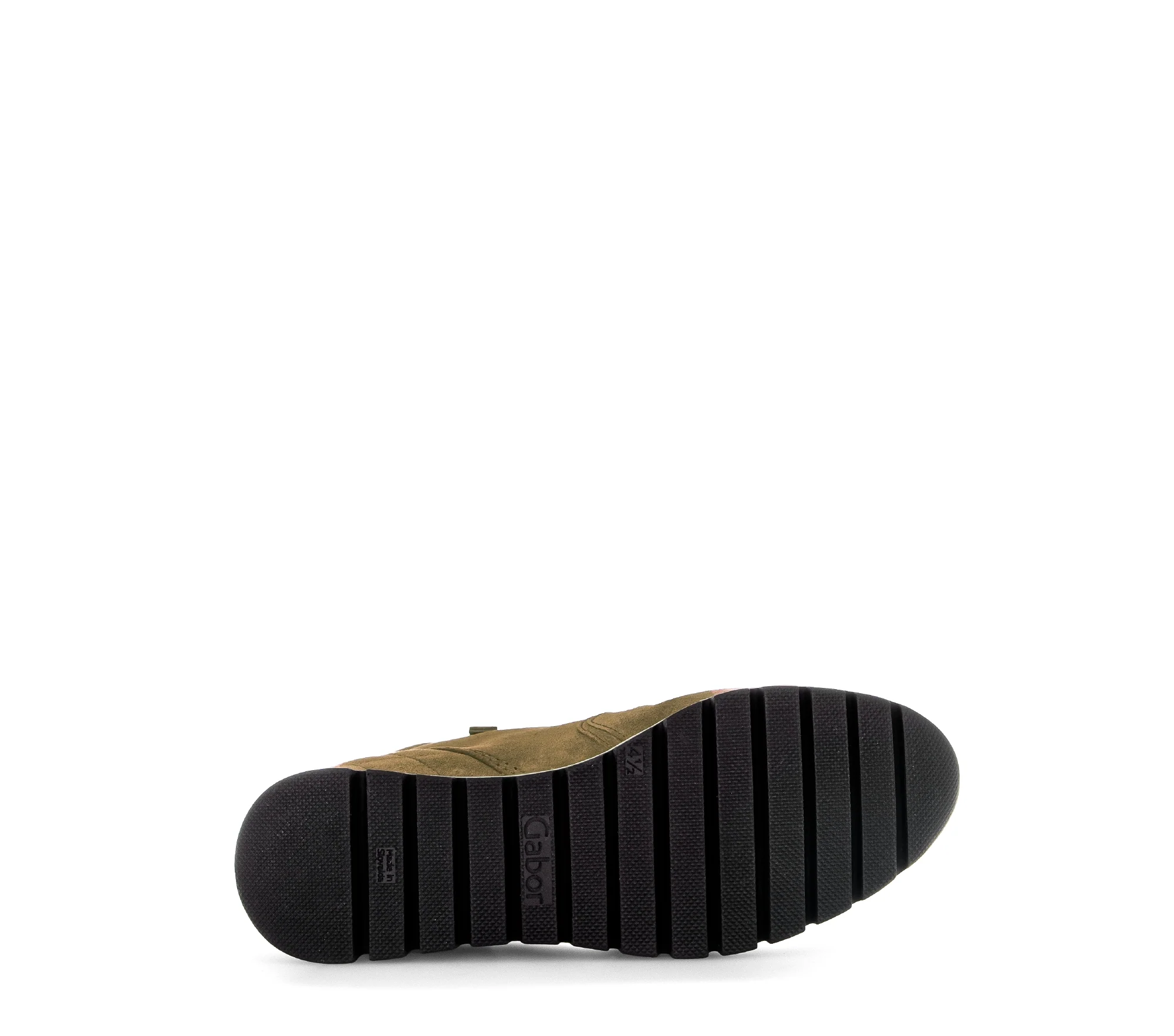 Baskets montantes olive en cuir velours - Image 7