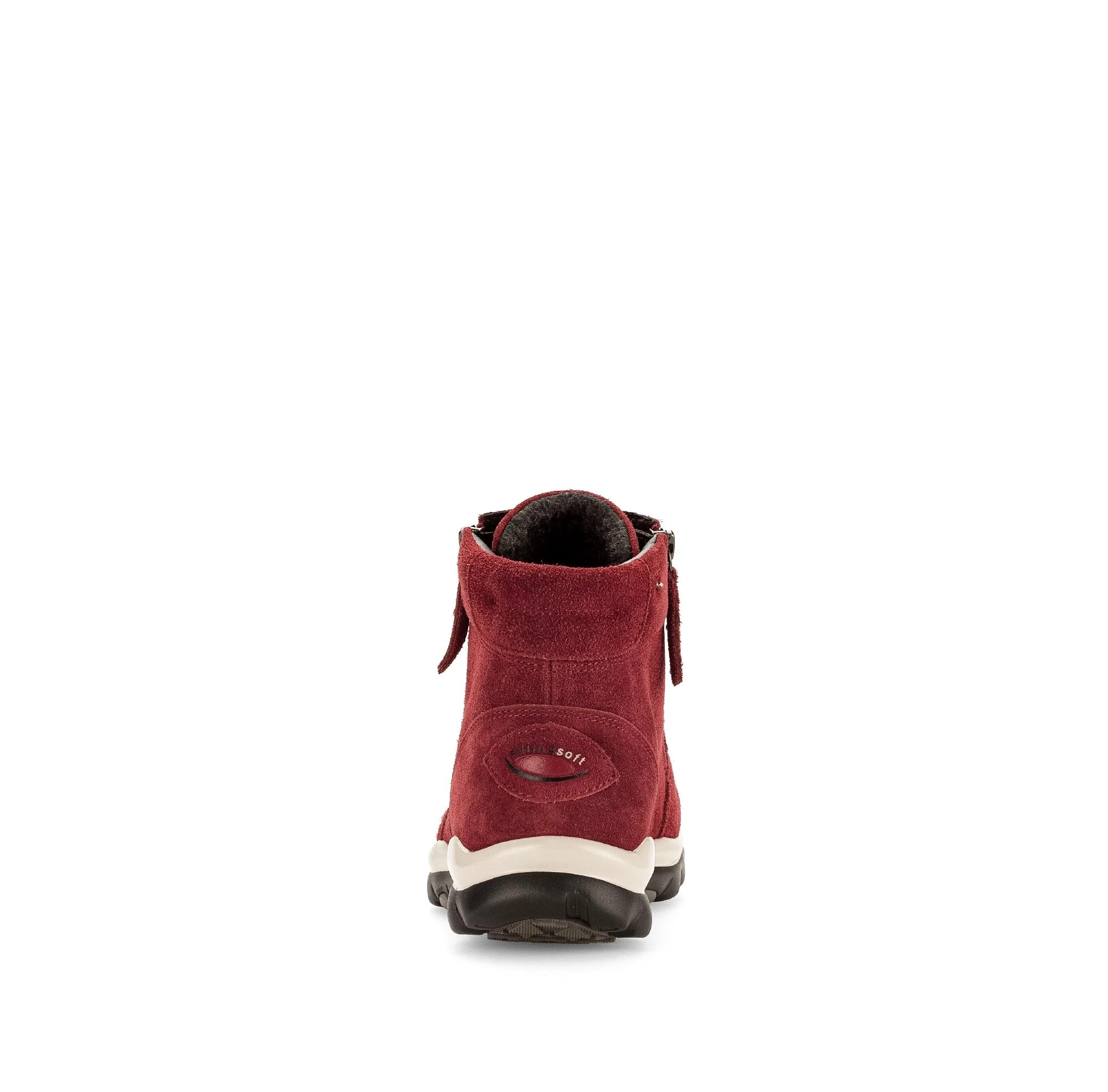 Baskets montantes rouges en cuir - Image 4