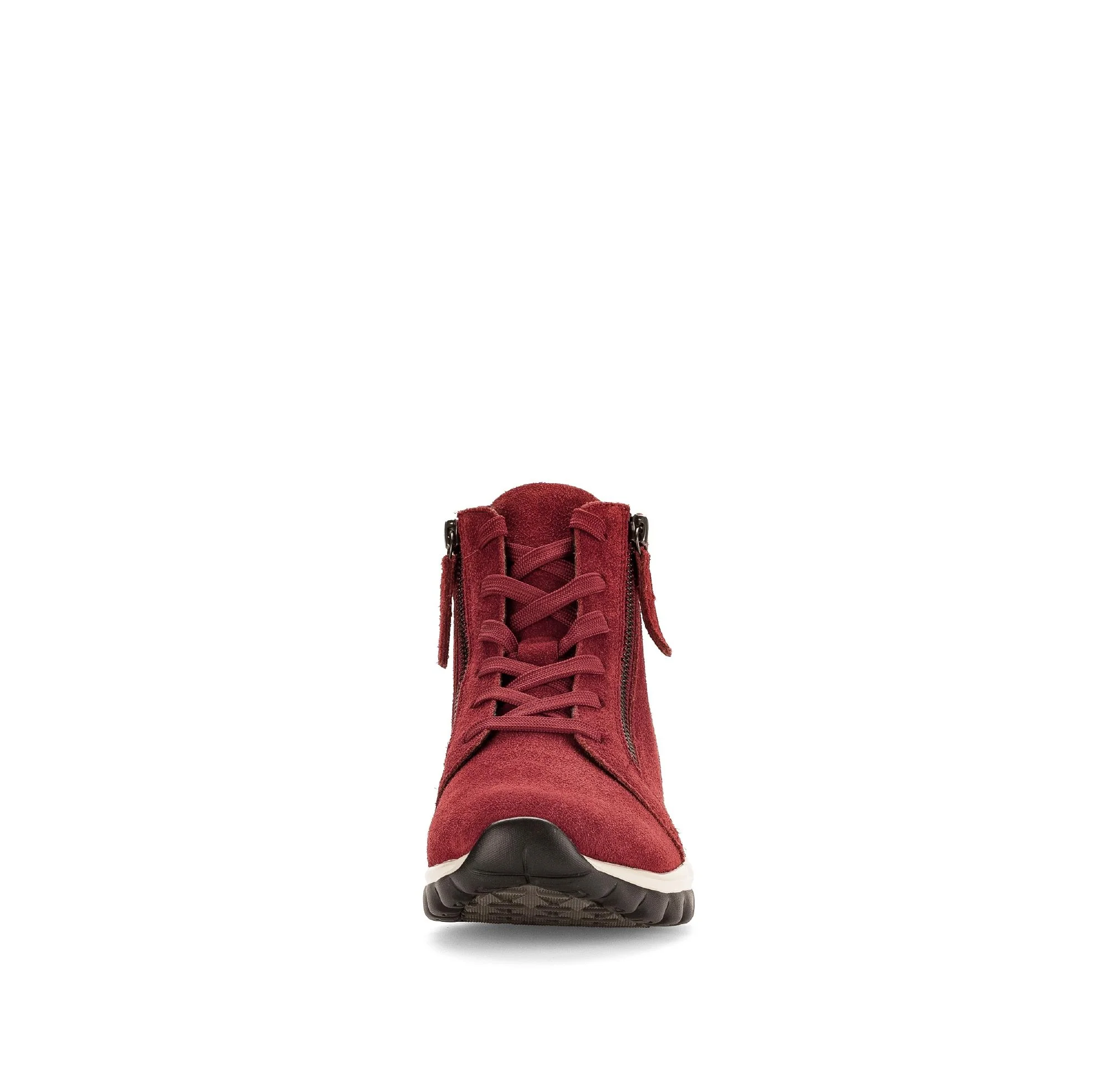 Baskets montantes rouges en cuir - Image 5
