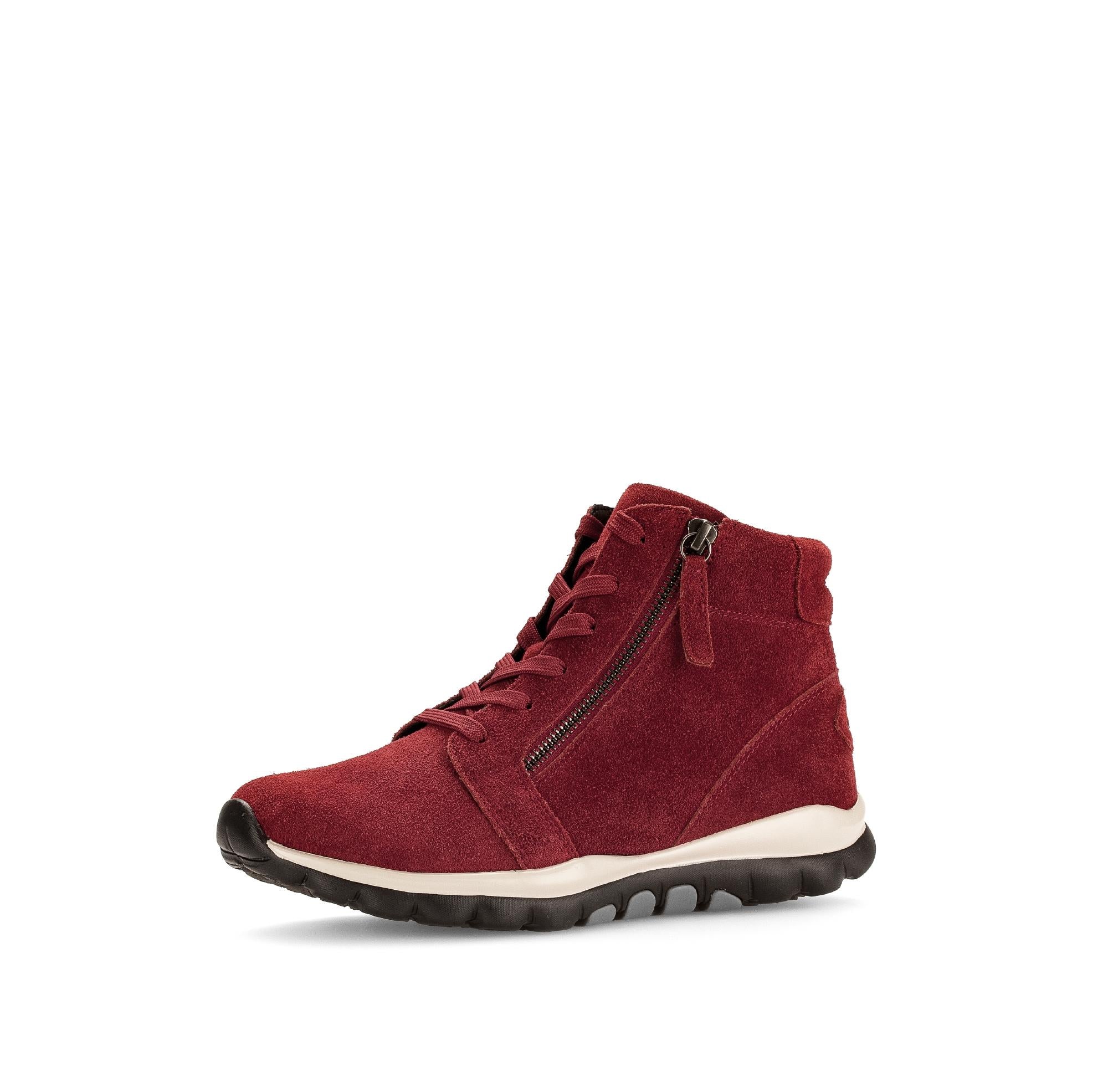 Baskets montantes rouges en cuir - Image 6