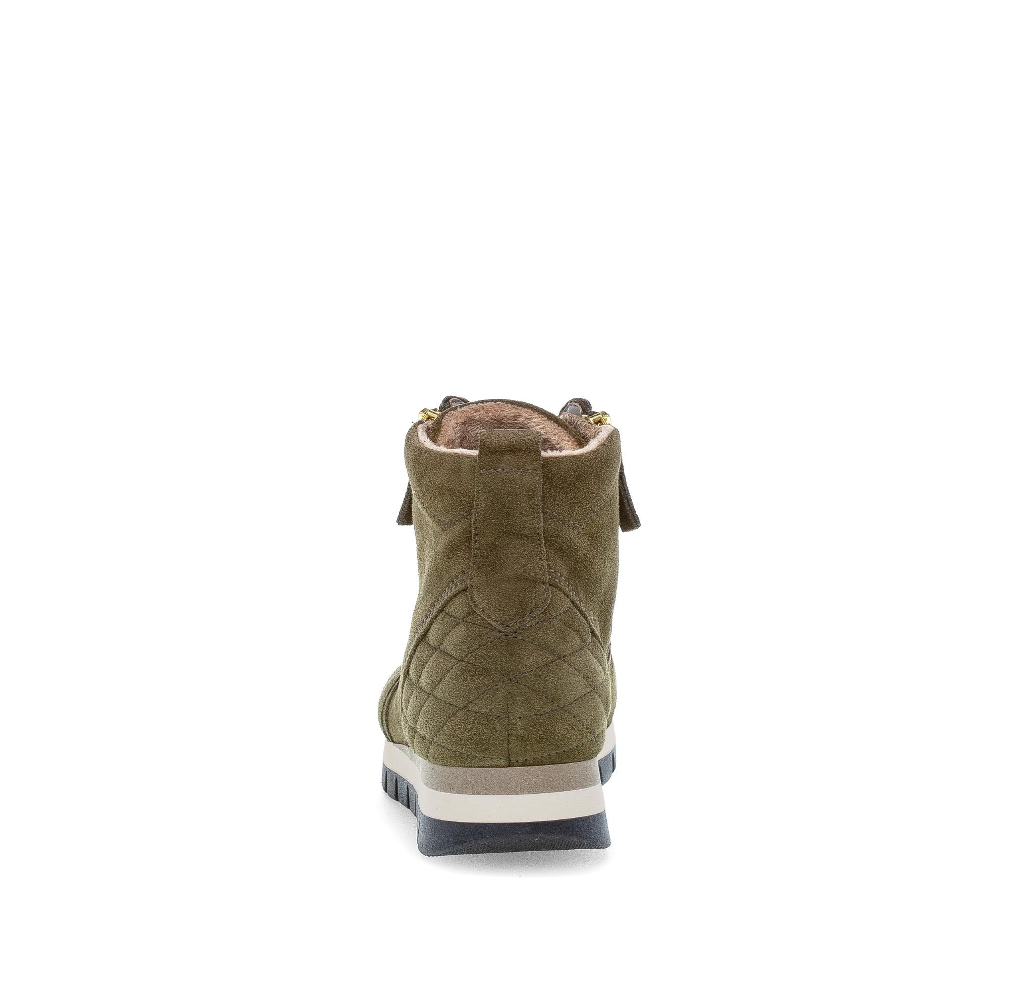 Baskets montantes kaki en nubuck - Image 4