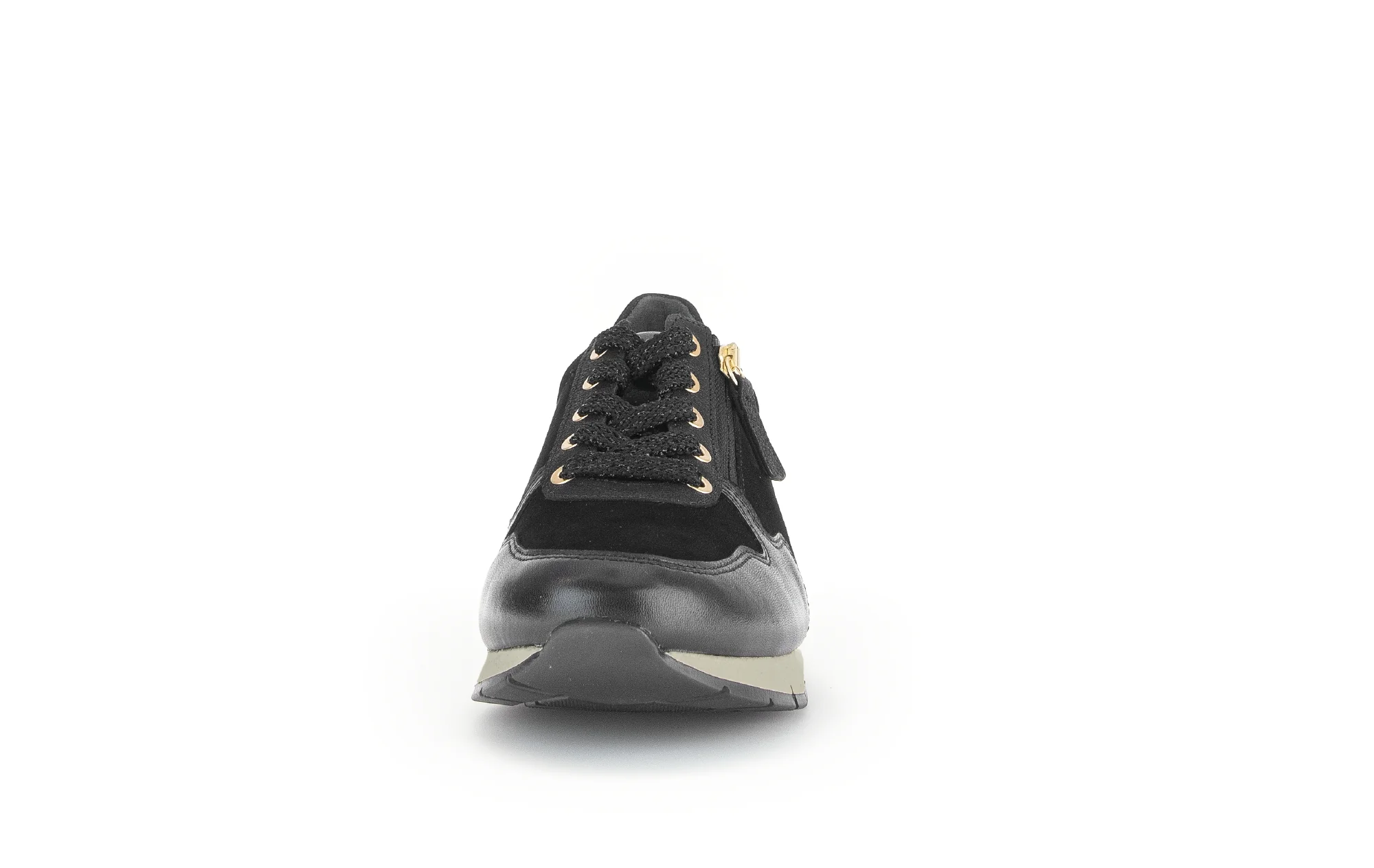 Baskets noires en combinaison cuirs - Image 4