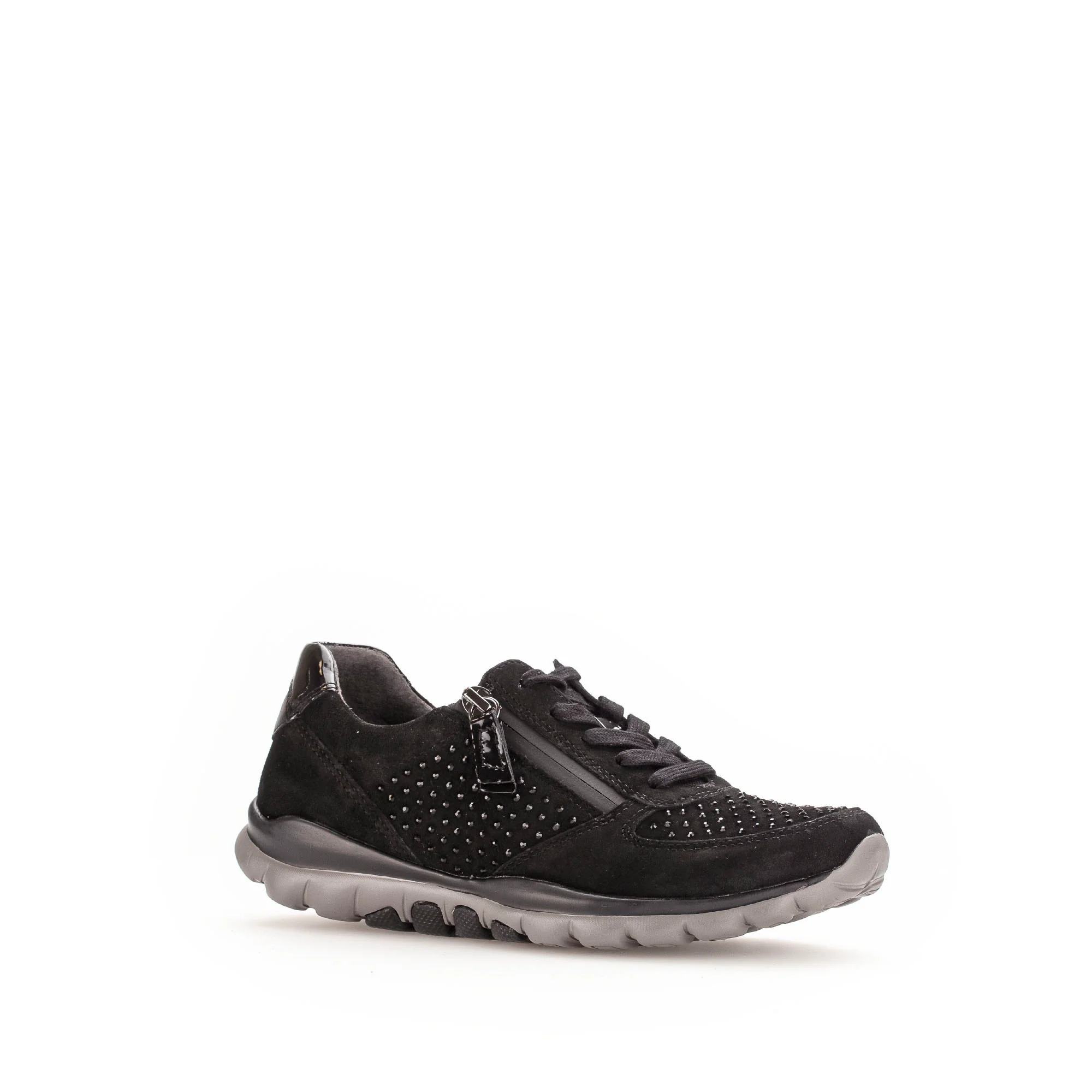 Baskets noires en combinaison cuirs - Image 3