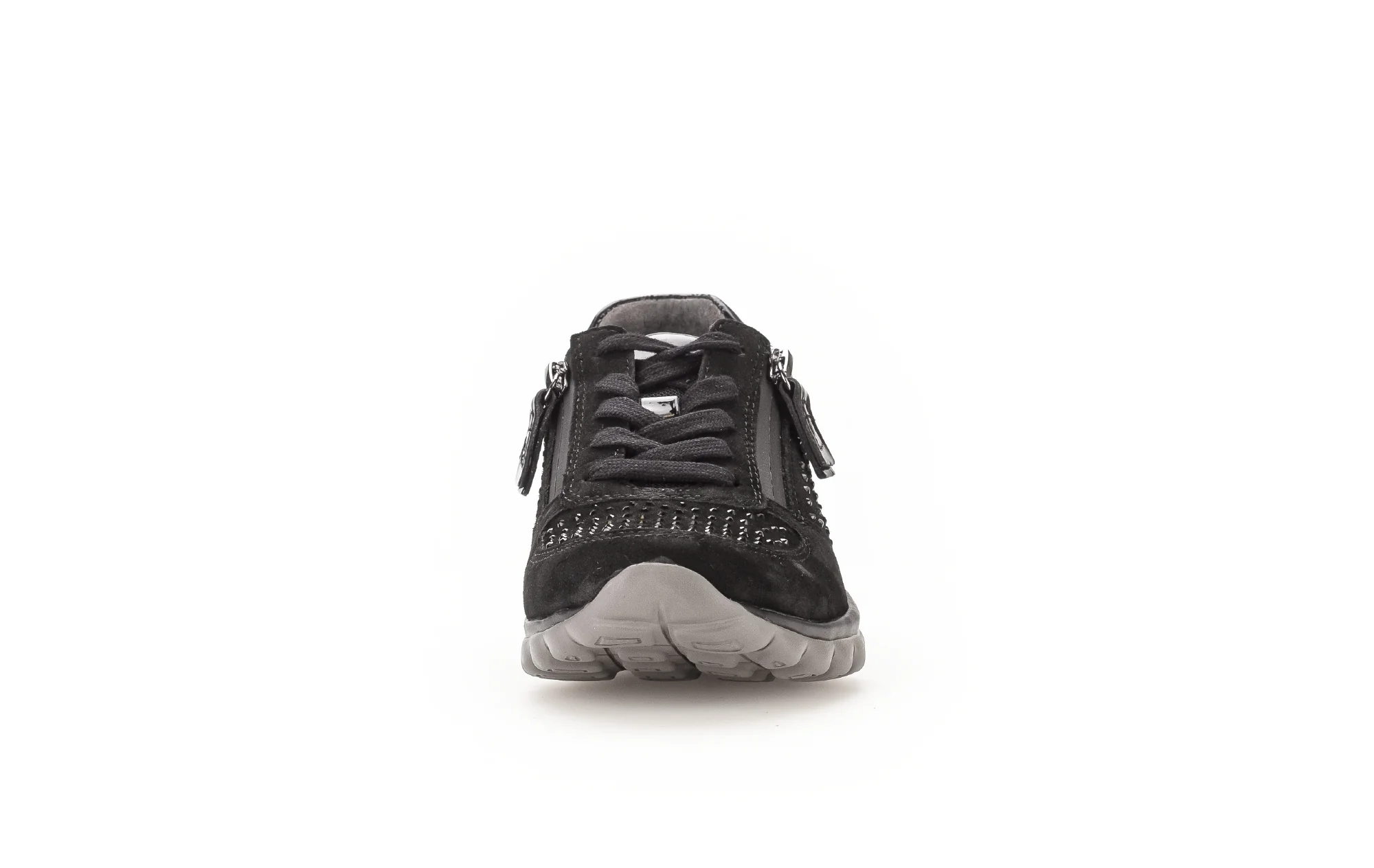 Baskets noires en combinaison cuirs - Image 4