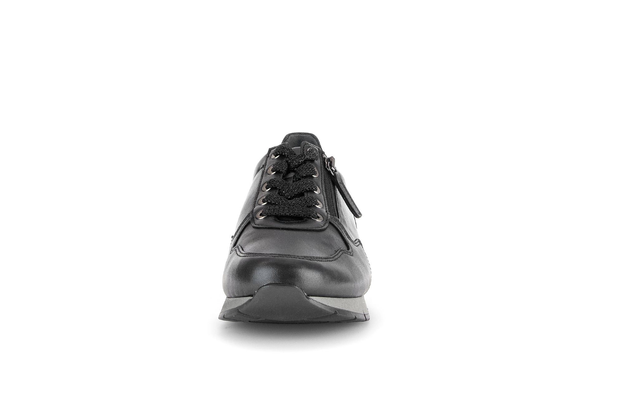 Baskets noires en combinaison cuirs - Image 4