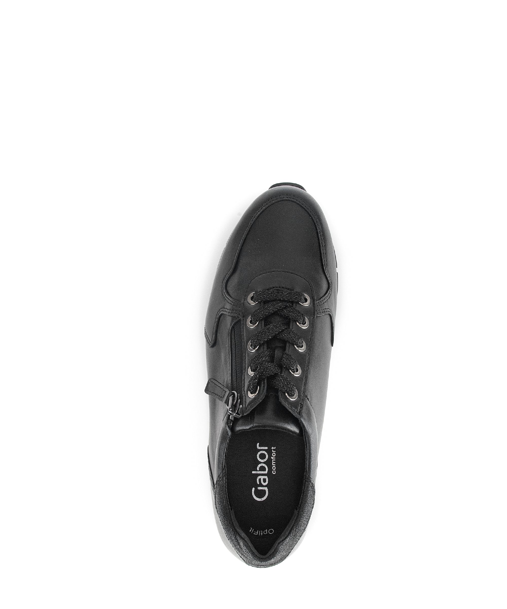 Baskets noires en combinaison cuirs - Image 6