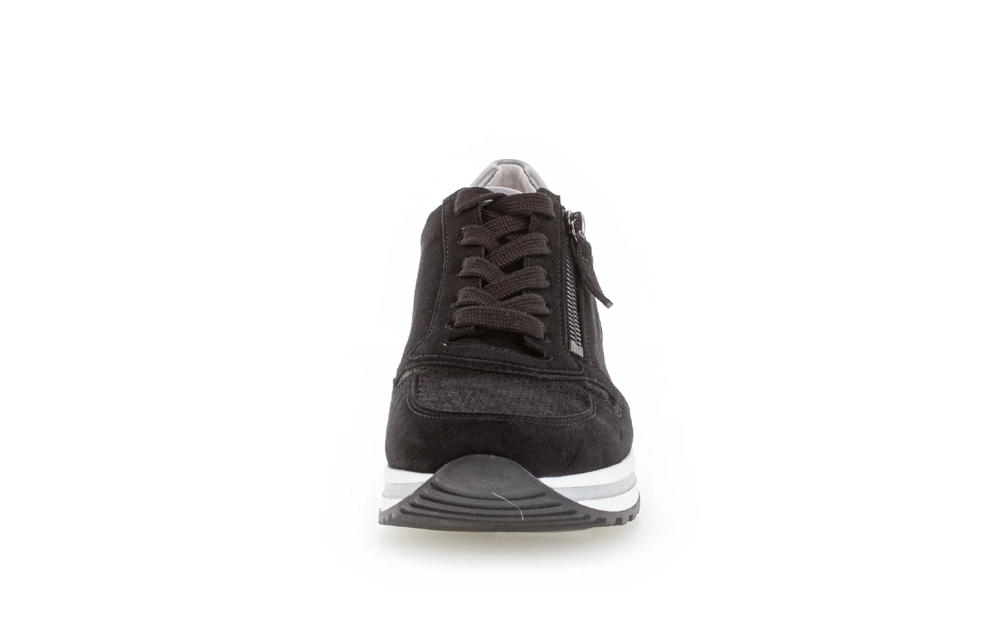 Baskets noires en combinaison cuirs - Image 4