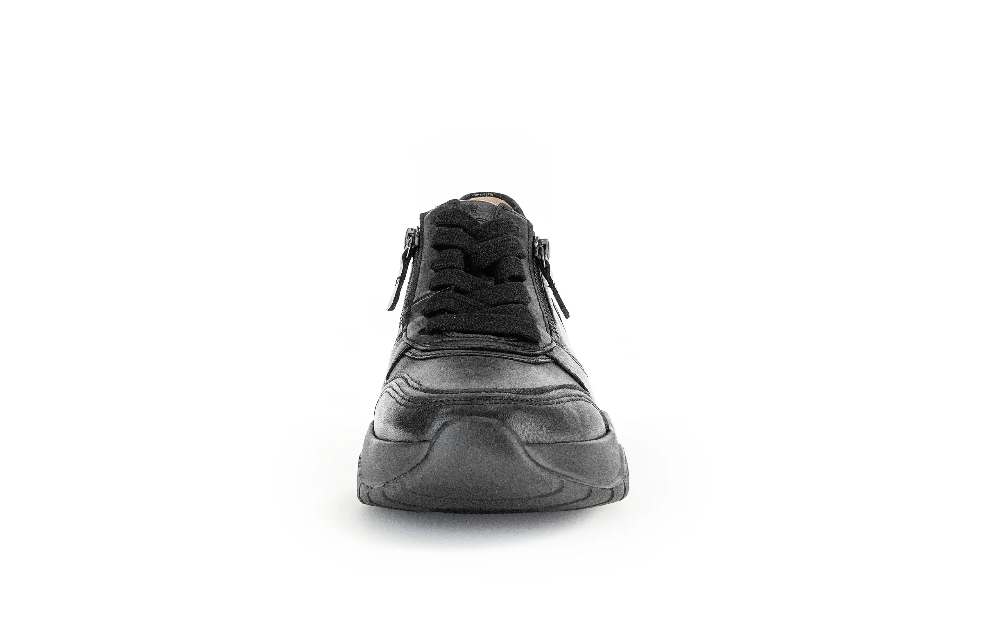 Baskets noires en combinaison cuirs - Image 4