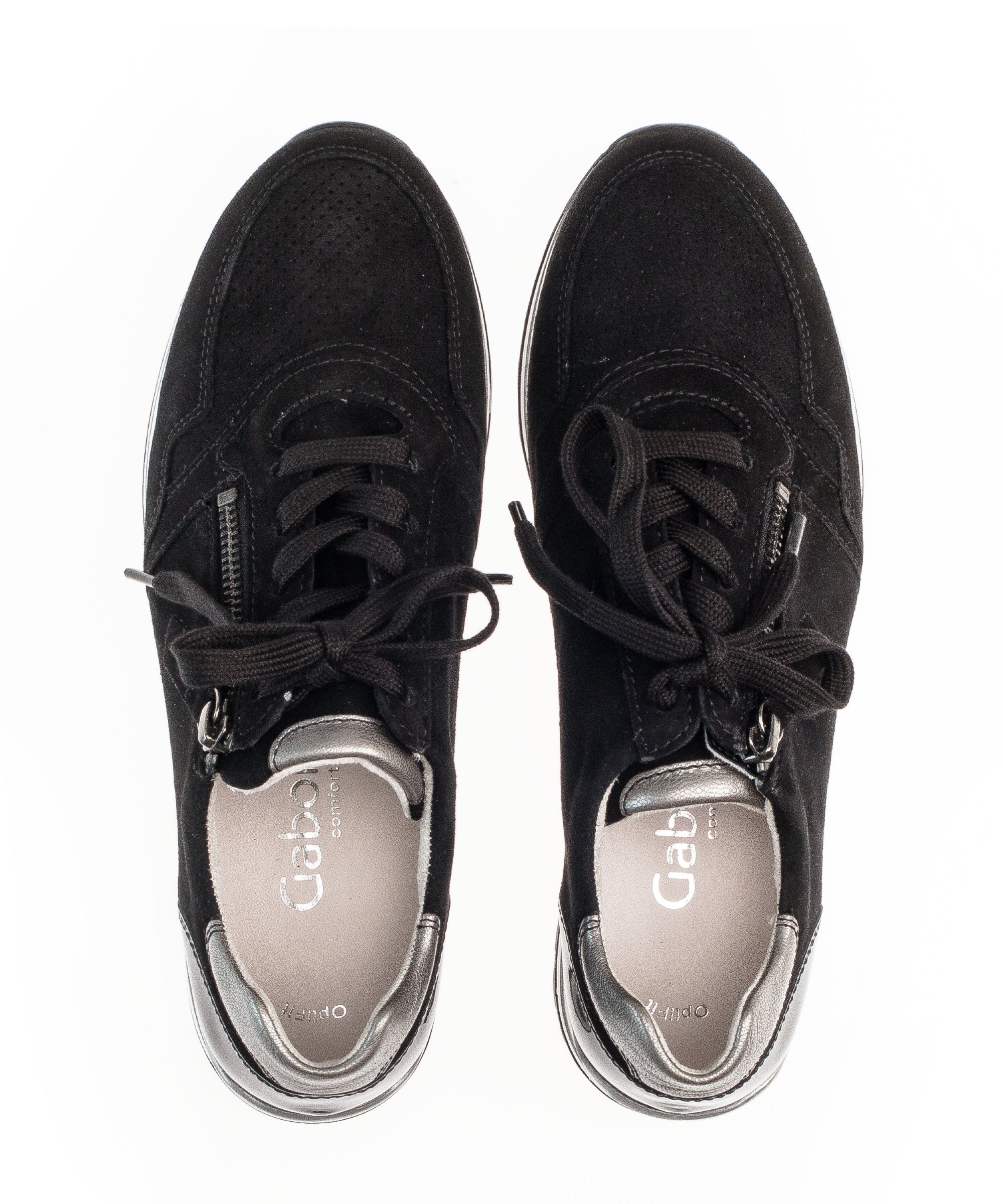 Baskets noires en combinaison cuirs - Image 6