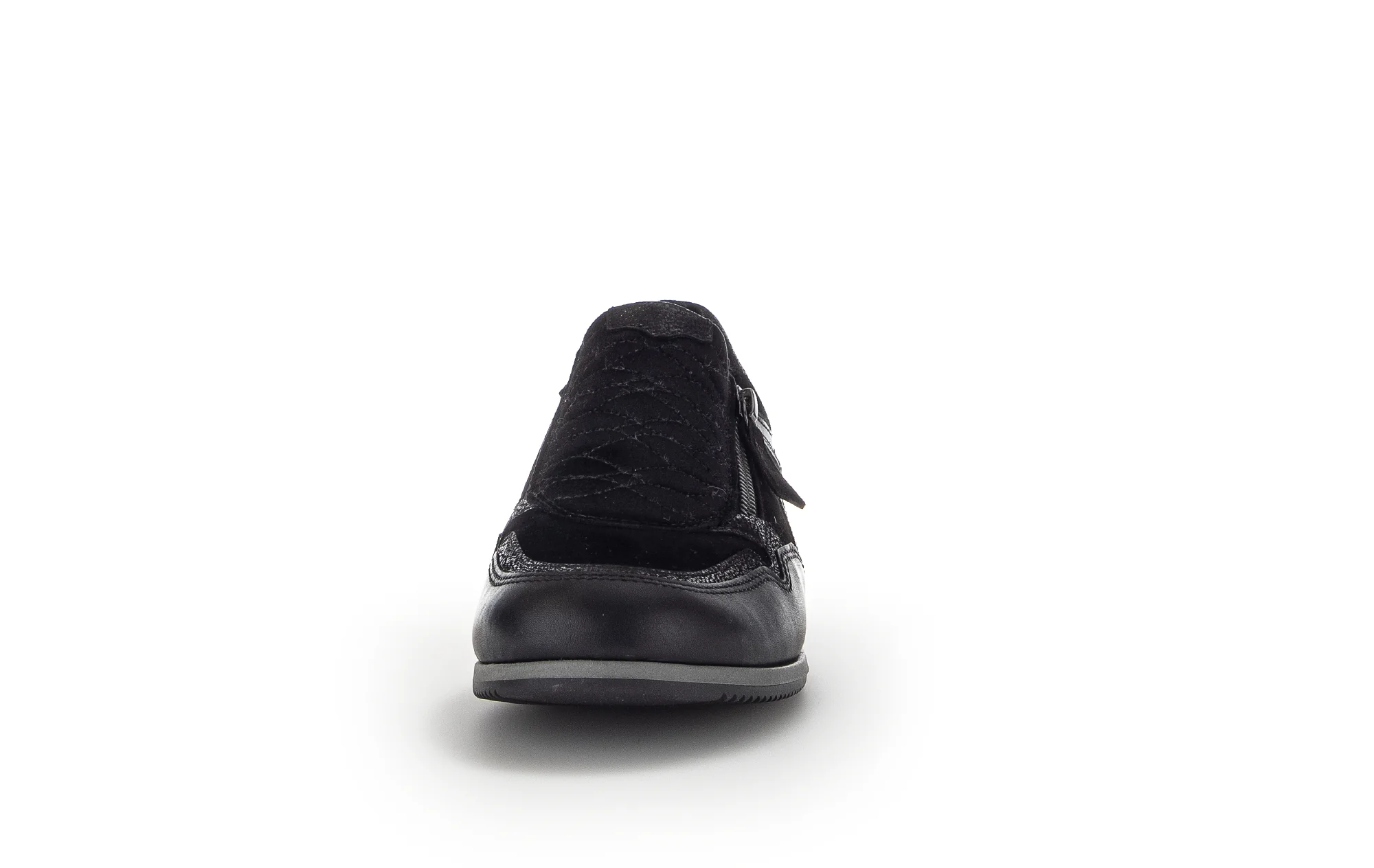 Baskets noires en combinaison cuirs - Image 4