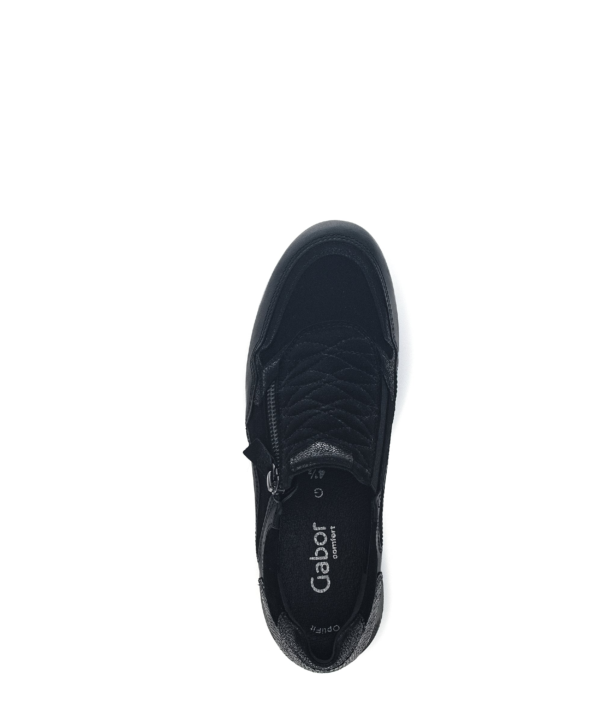 Baskets noires en combinaison cuirs - Image 6