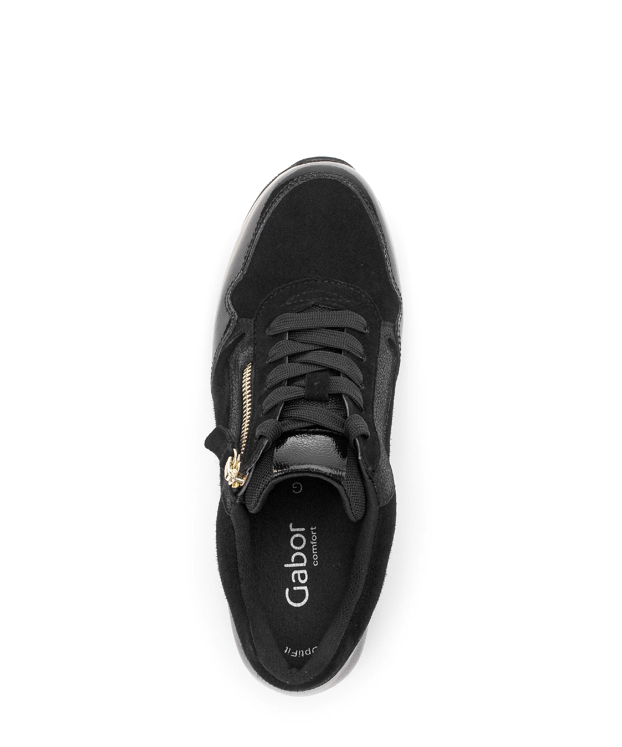 Baskets noires en combinaison cuirs - Image 6