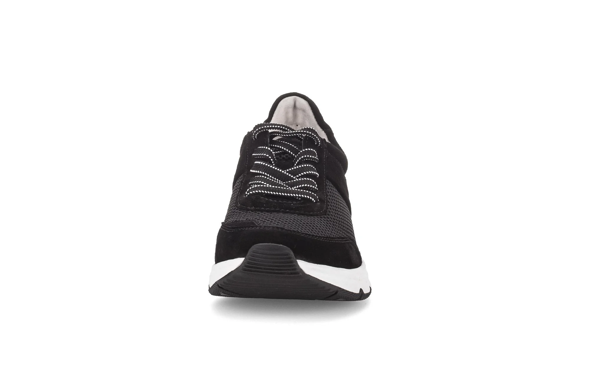 Baskets noires en nubuck et textile - Image 5