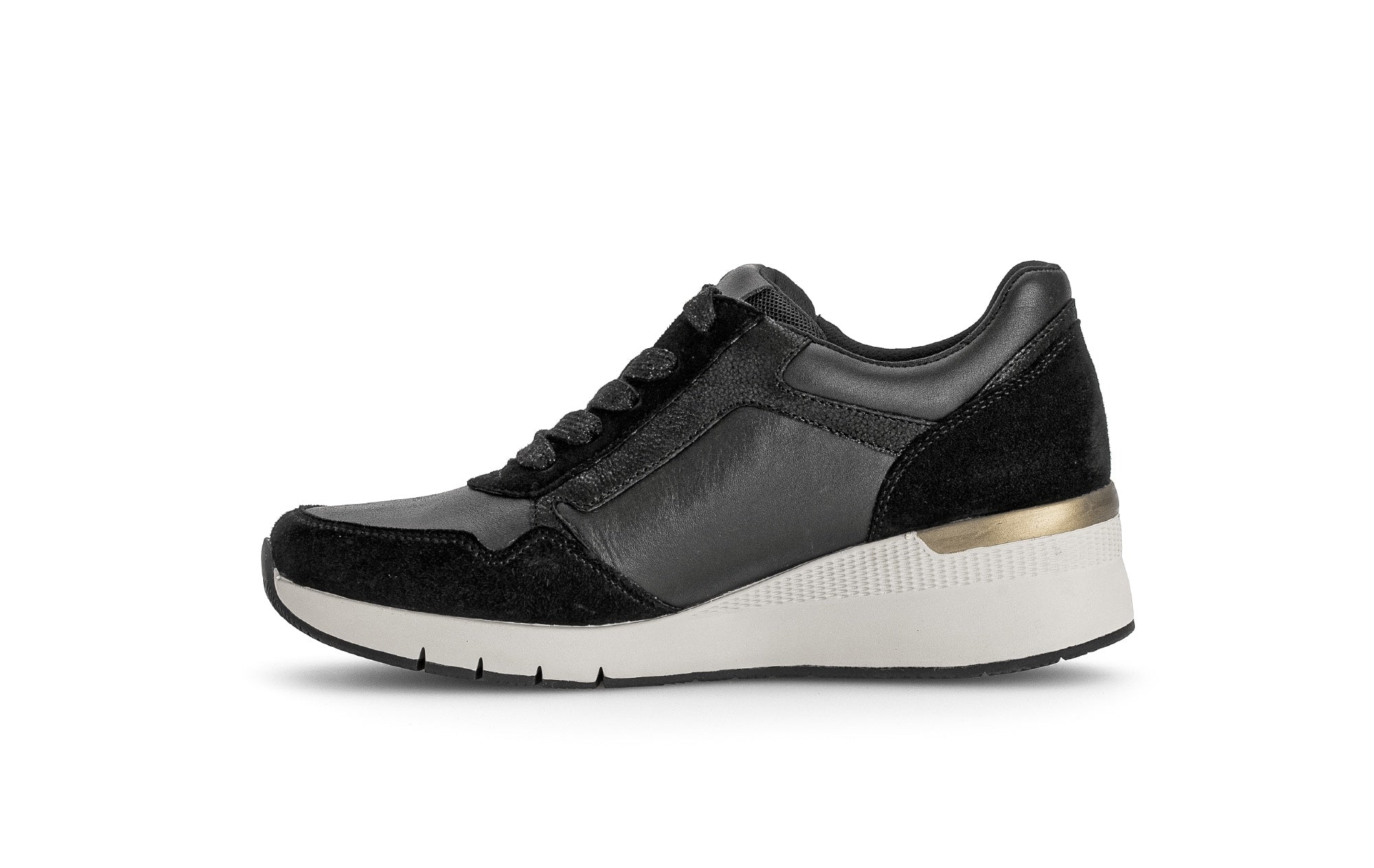 Baskets noires en cuir et nubuck - Image 2