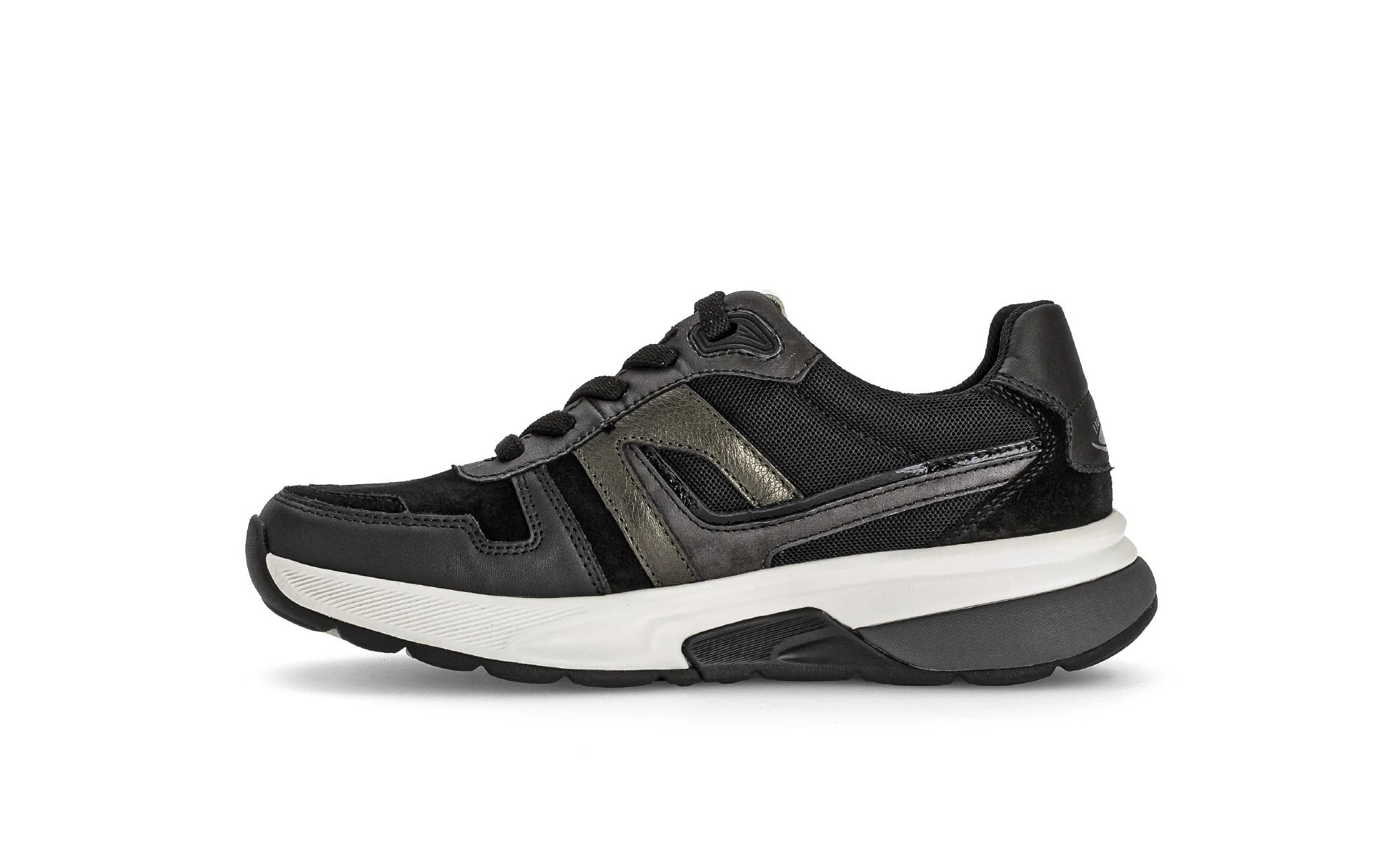 Baskets noires en cuir - Image 2