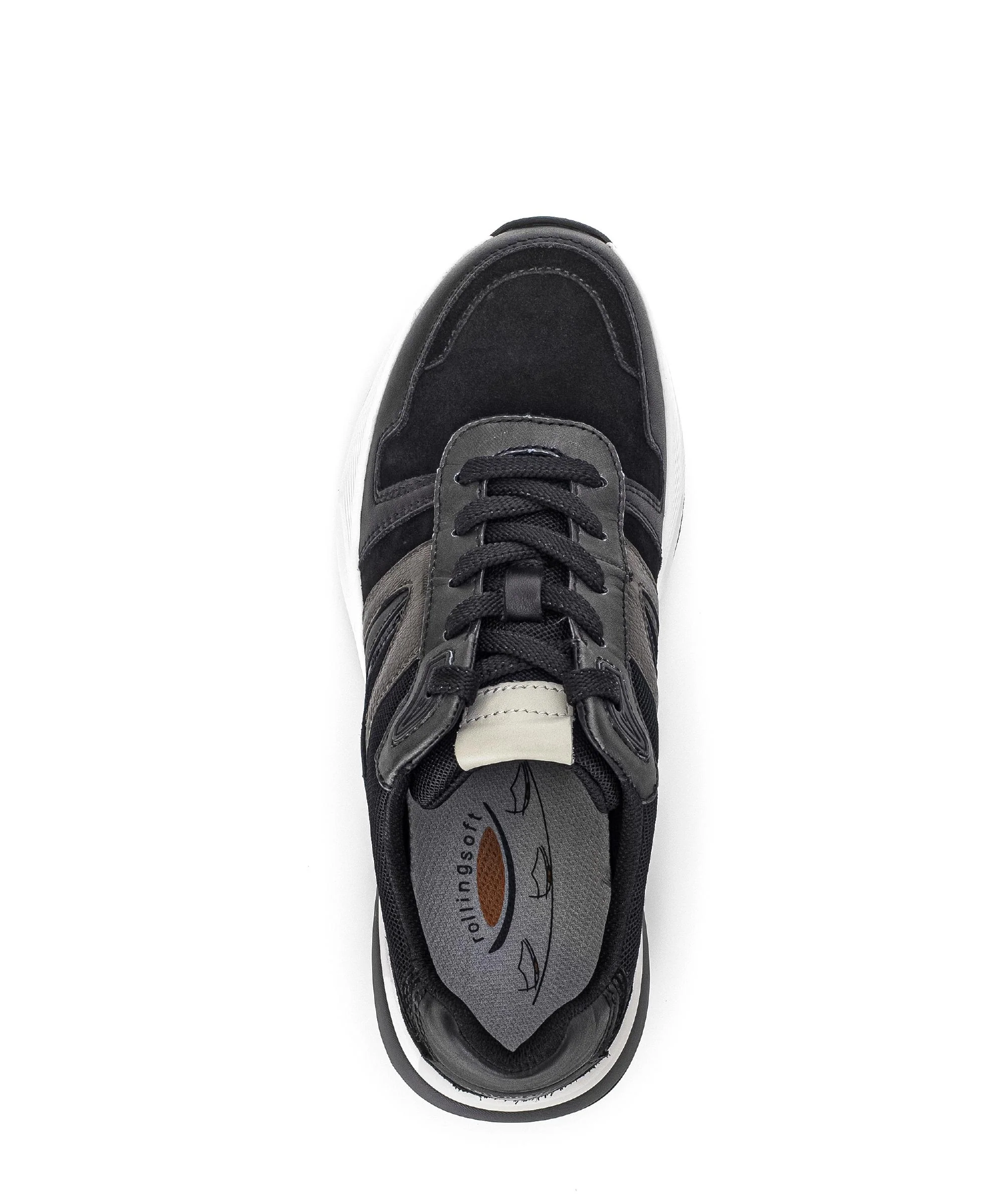 Baskets noires en cuir - Image 3