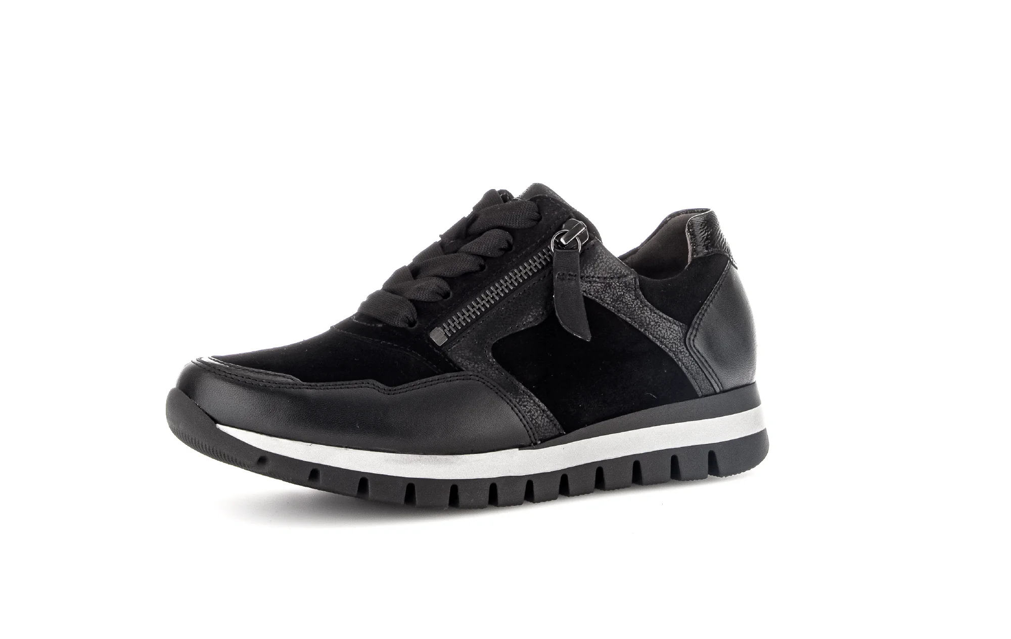 Baskets noires en cuir et nubuck - Image 6