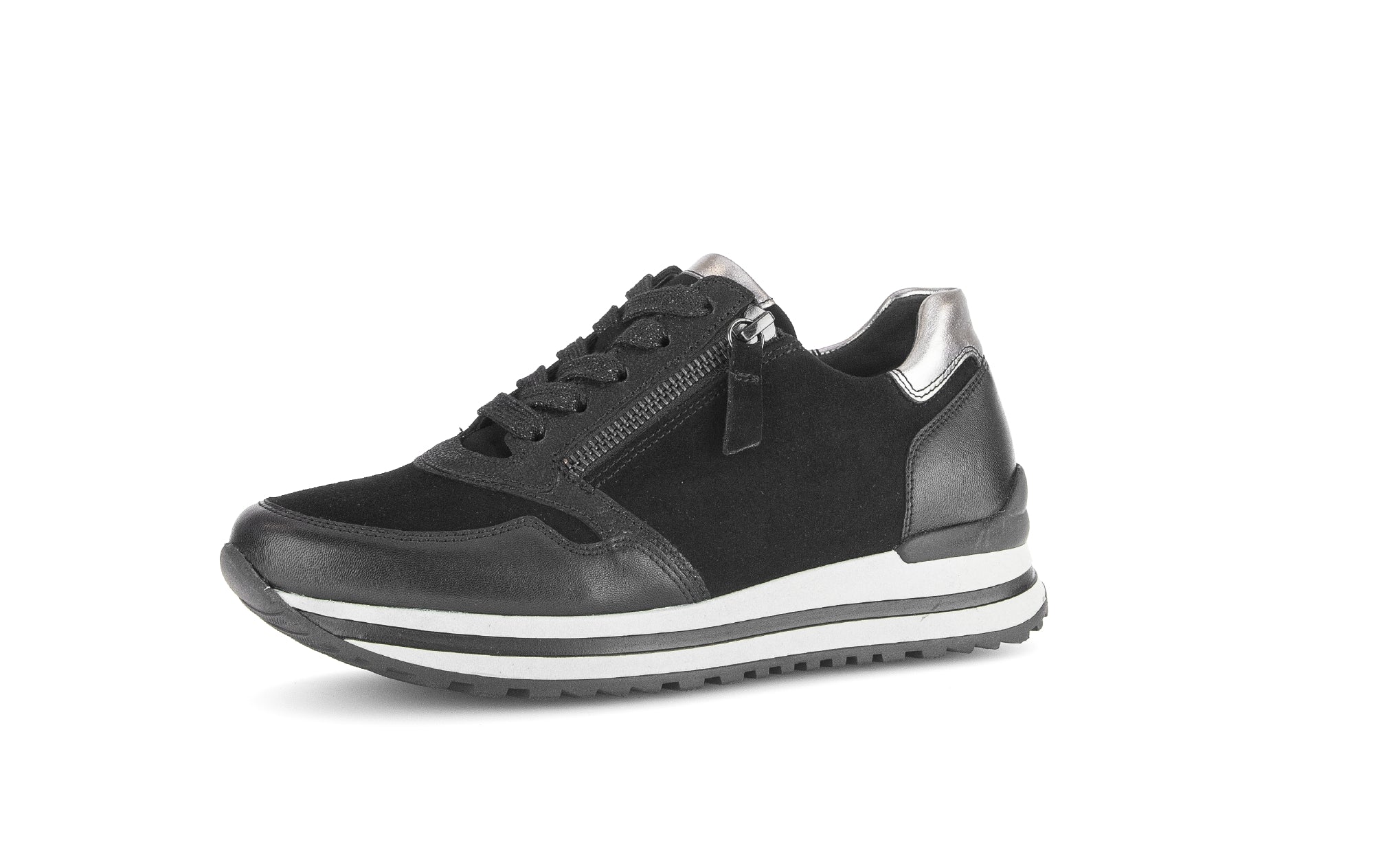 Baskets noires en cuir et nubuck - Image 6