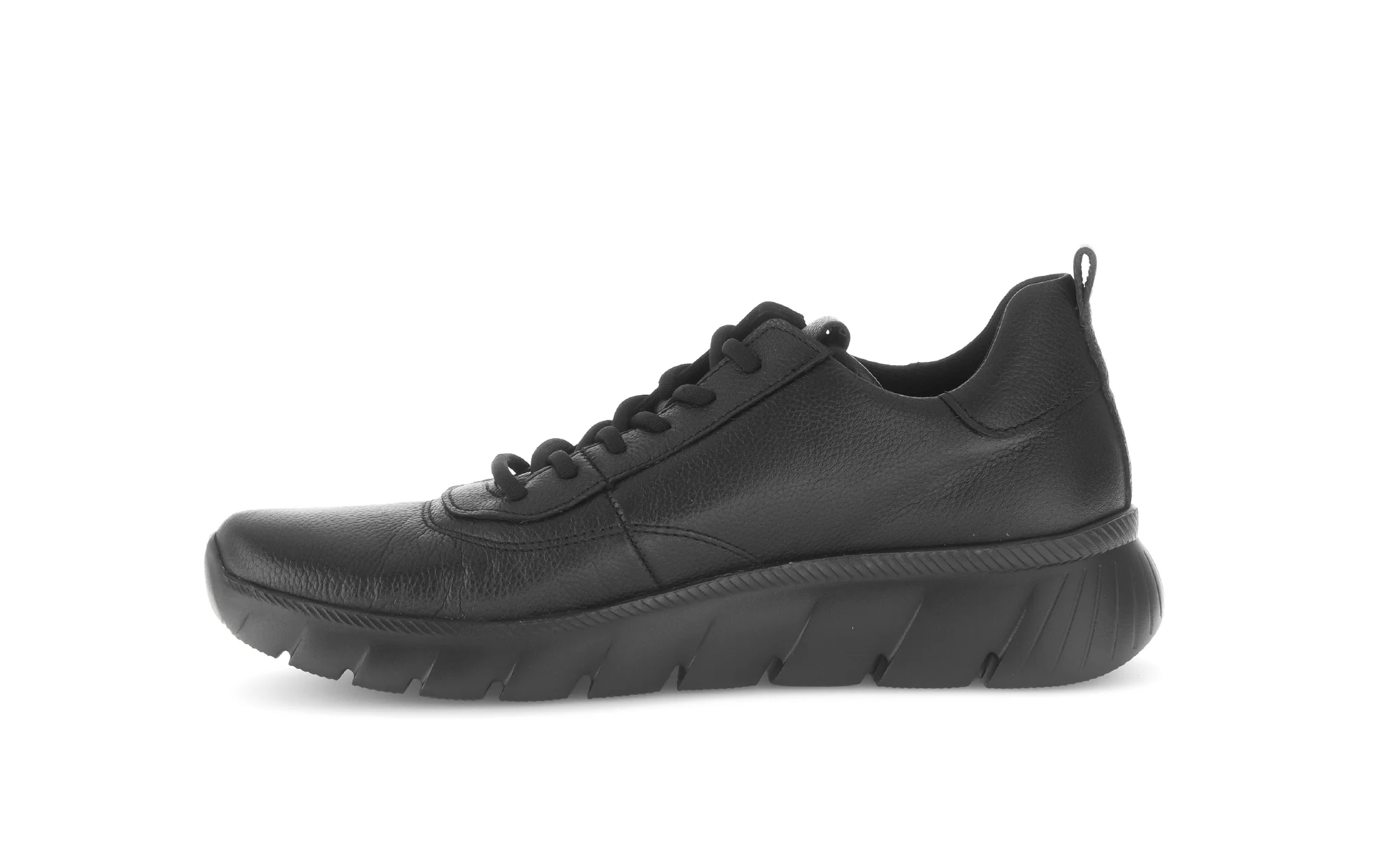 Baskets noires en cuir imprimé - Image 2