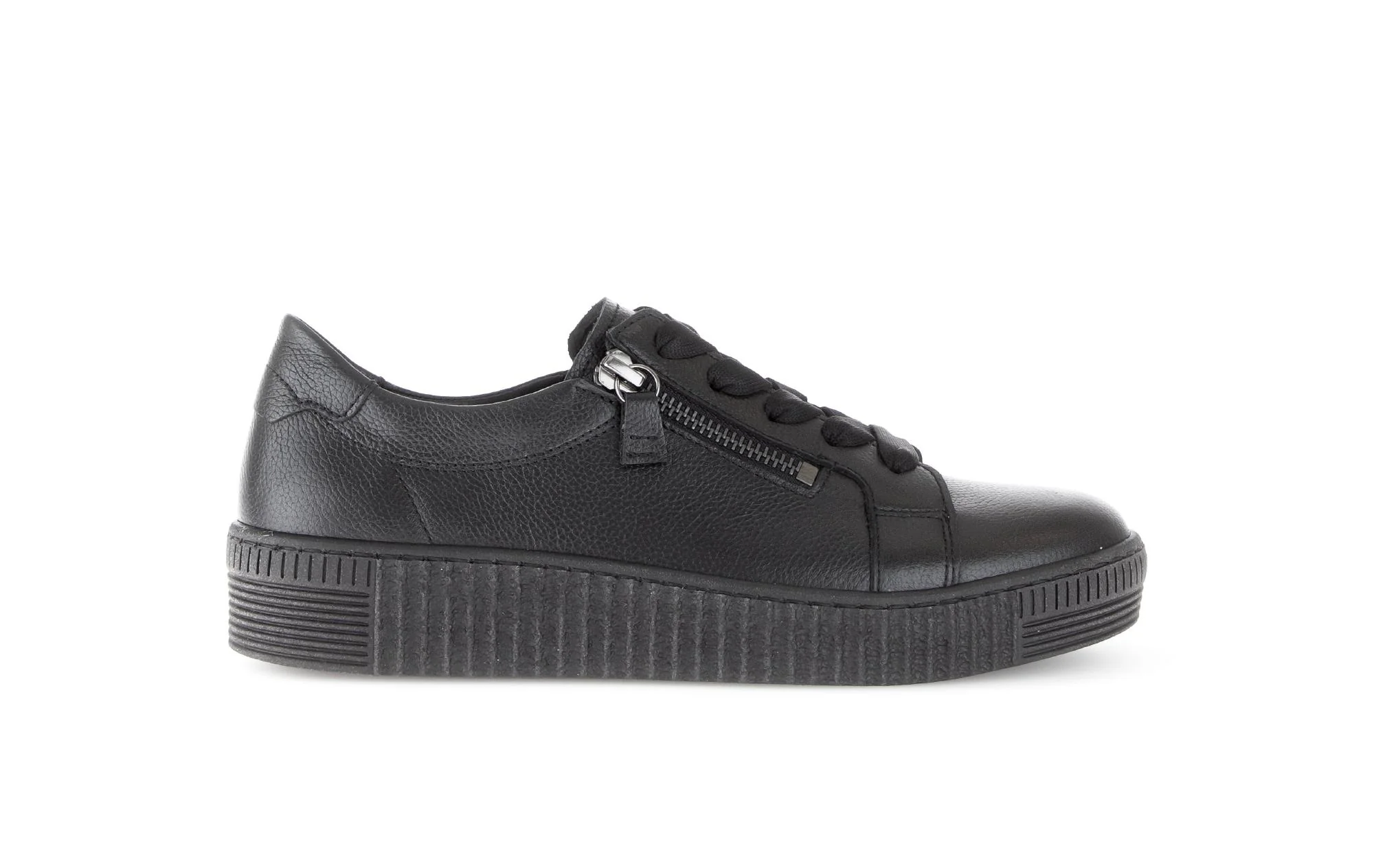 Baskets noires en cuir