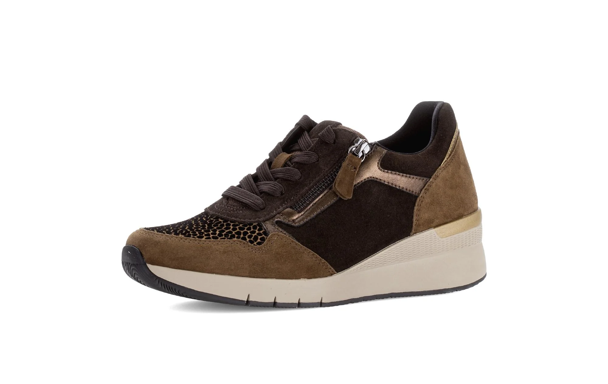 Baskets noires et marron en nubuck - Image 6