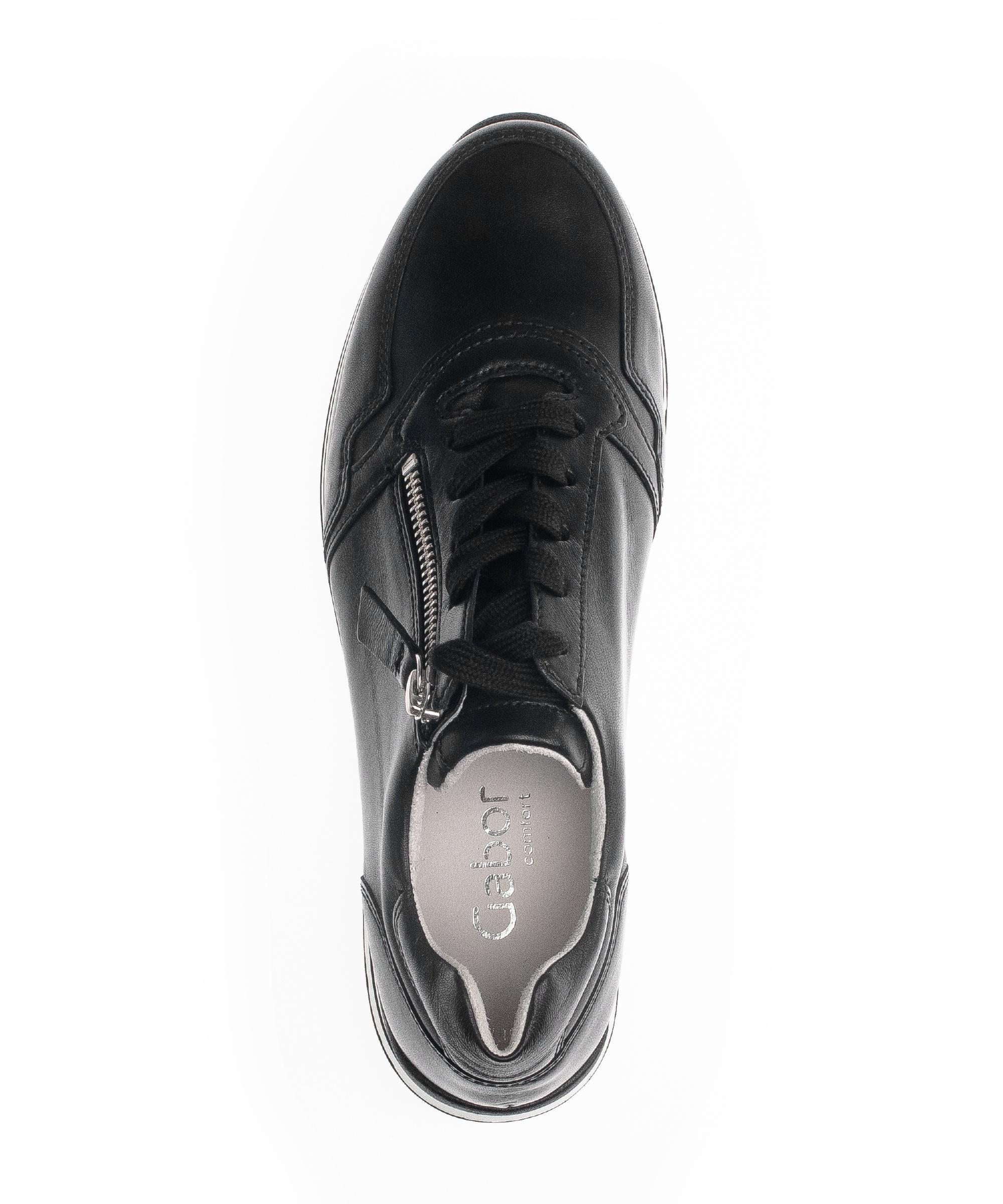 Baskets noires en cuir lisse - Image 3