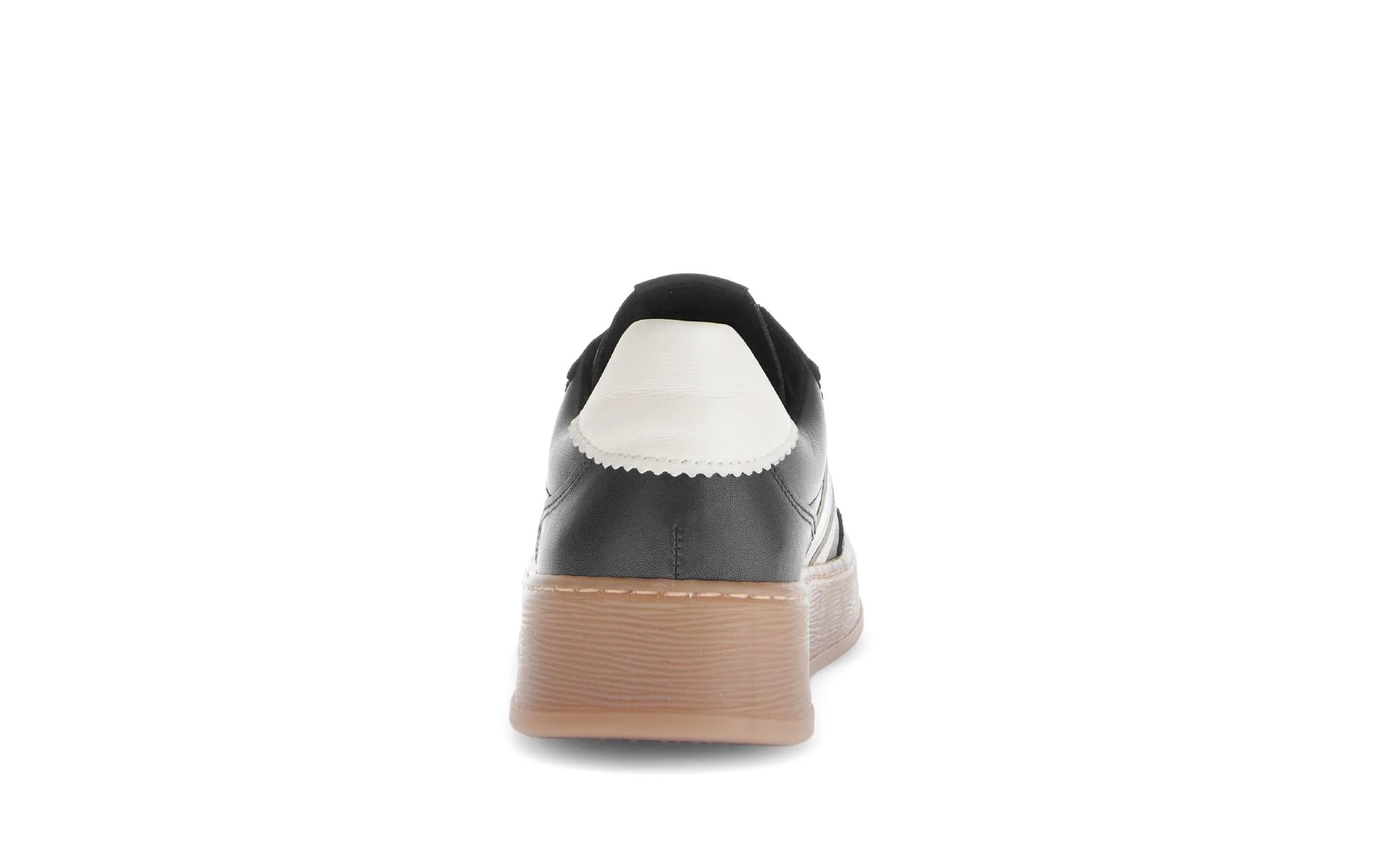 Baskets noires en cuir lisse - Image 4