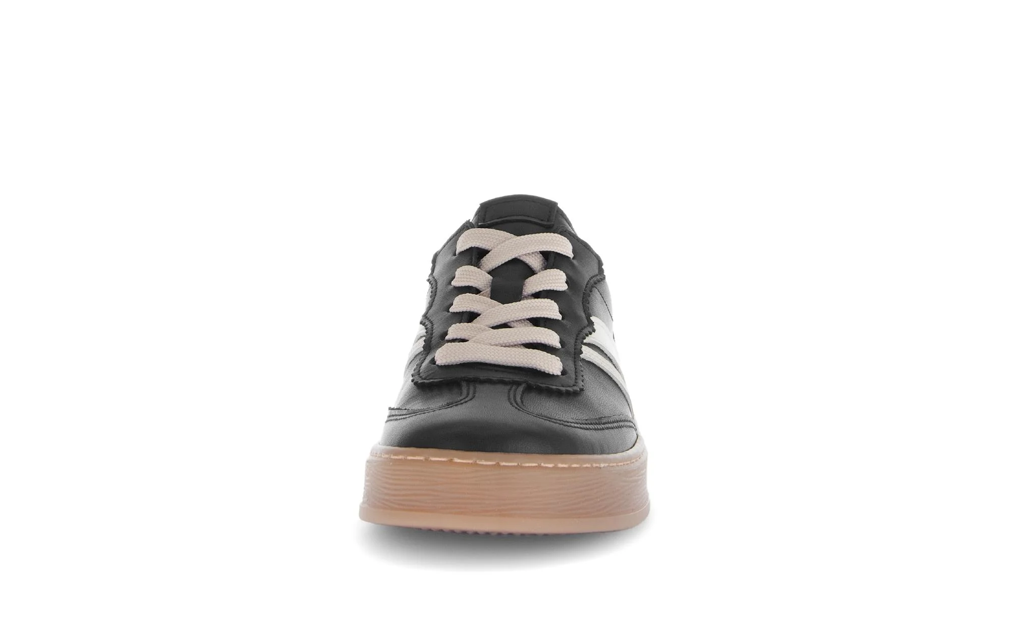 Baskets noires en cuir lisse - Image 5